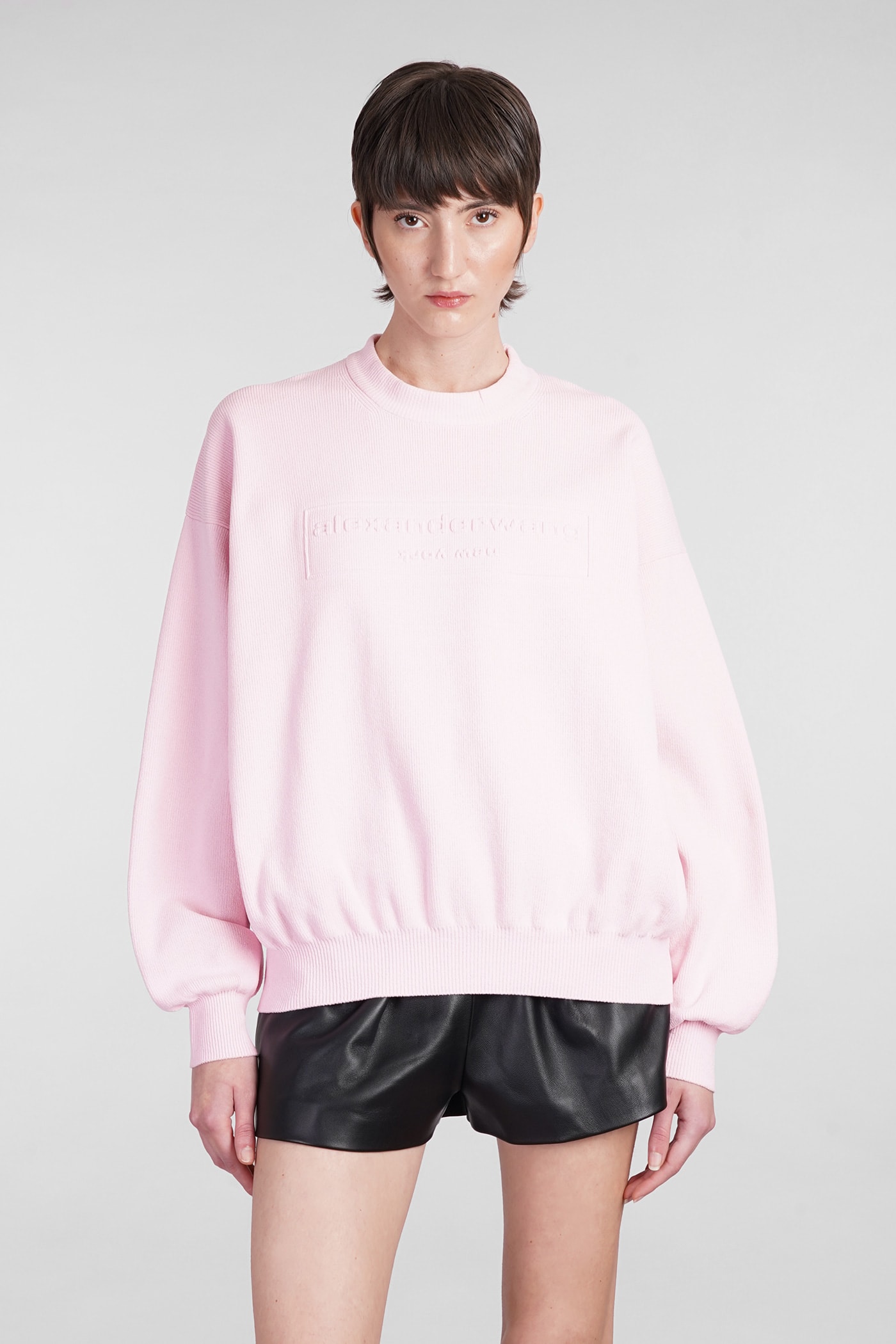 Shop Alexander Wang Knitwear In Rose-pink Polyester