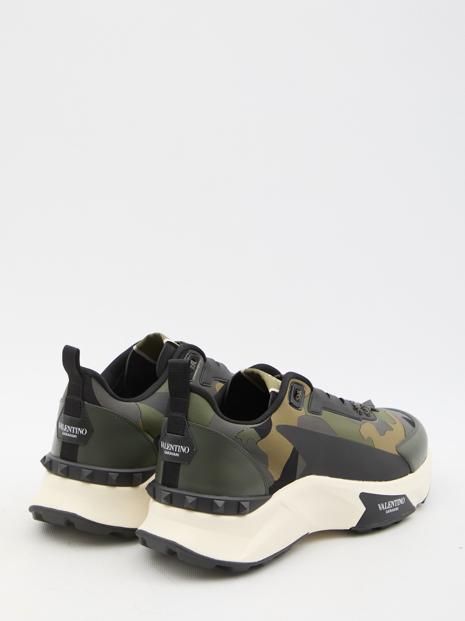 Shop Valentino Low Top True Act Camouflage Sneakers