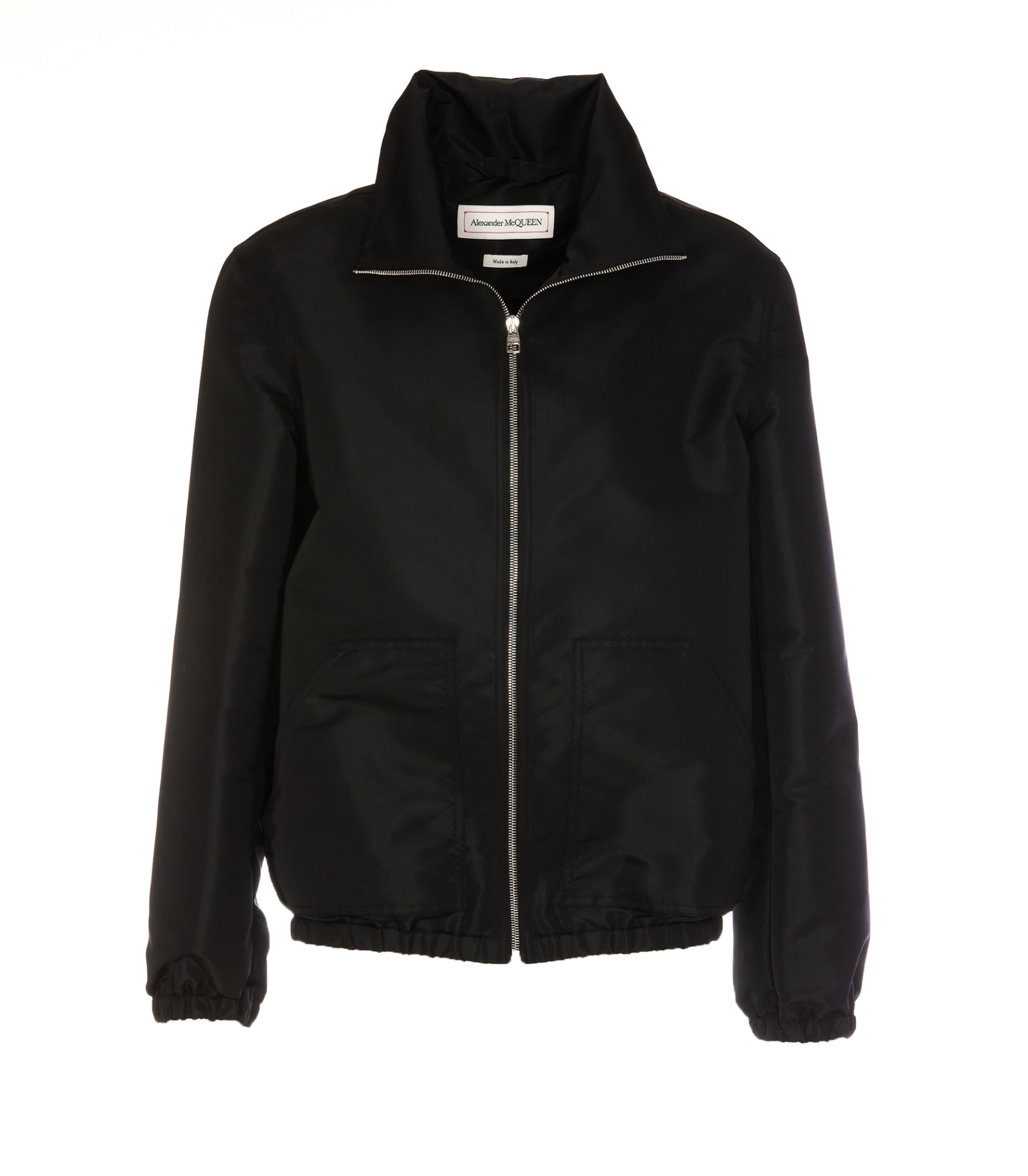 Alexander Mcqueen Alexander Mc Queen Logo Bomber Jacket In Black