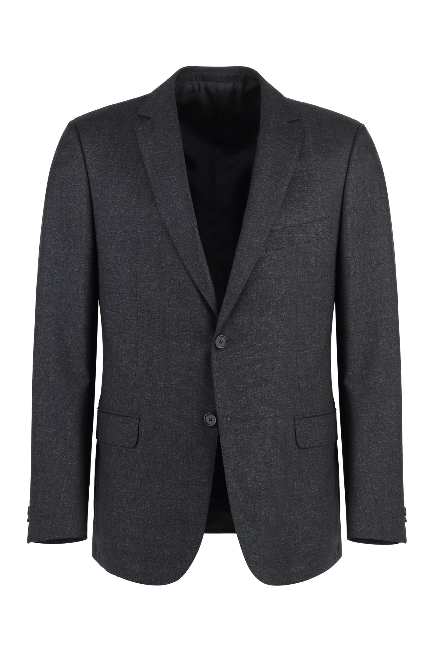 Shop Z Zegna Wool Two-pieces Suit In Grey