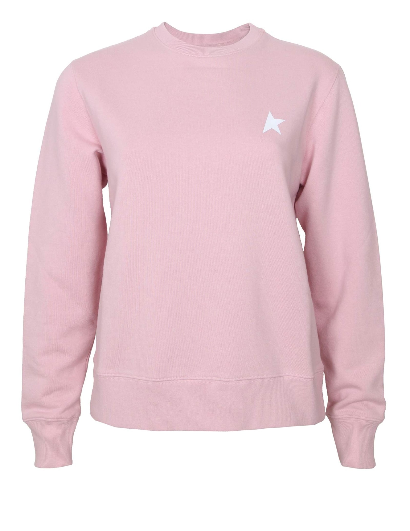 GOLDEN GOOSE GOLDEN GOOSE STAR SWEATSHIRT IN PINK COTTON