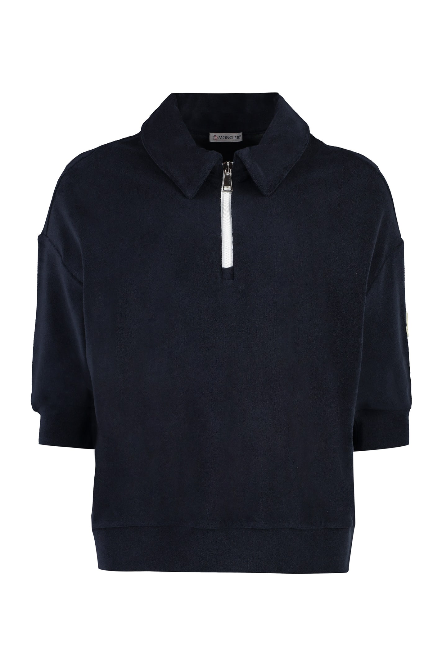 MONCLER TOWELLING POLO SHIRT
