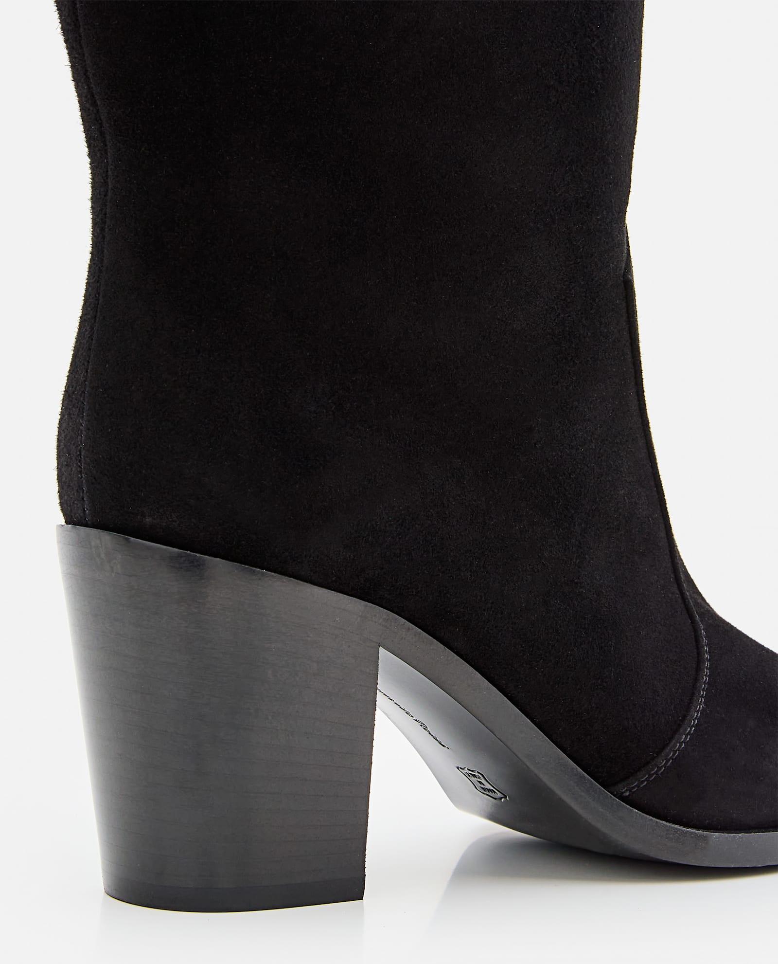 Gianvito Rossi Denver Suede Texan Boots In Black