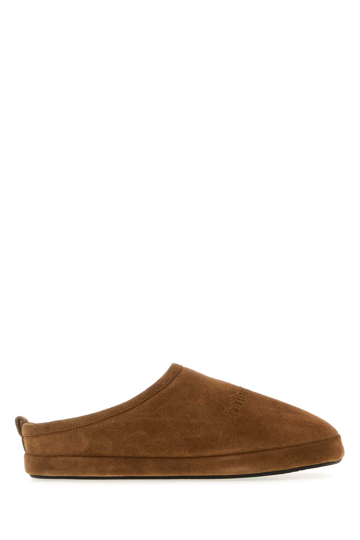 Balenciaga Camel Suede Alaska Ankle Slippers In Multi