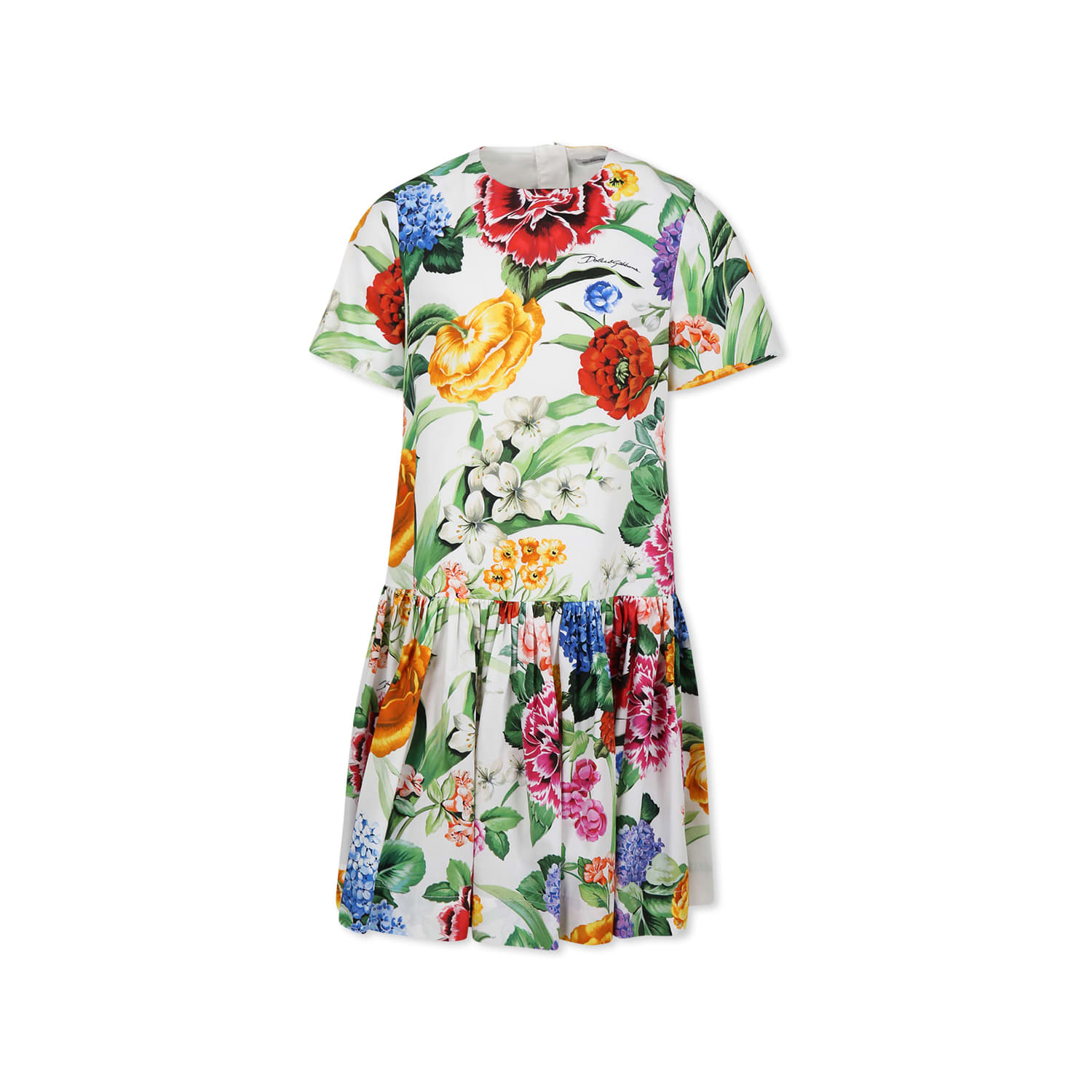 Dolce & Gabbana Floral Pattern Dress In Multicolor