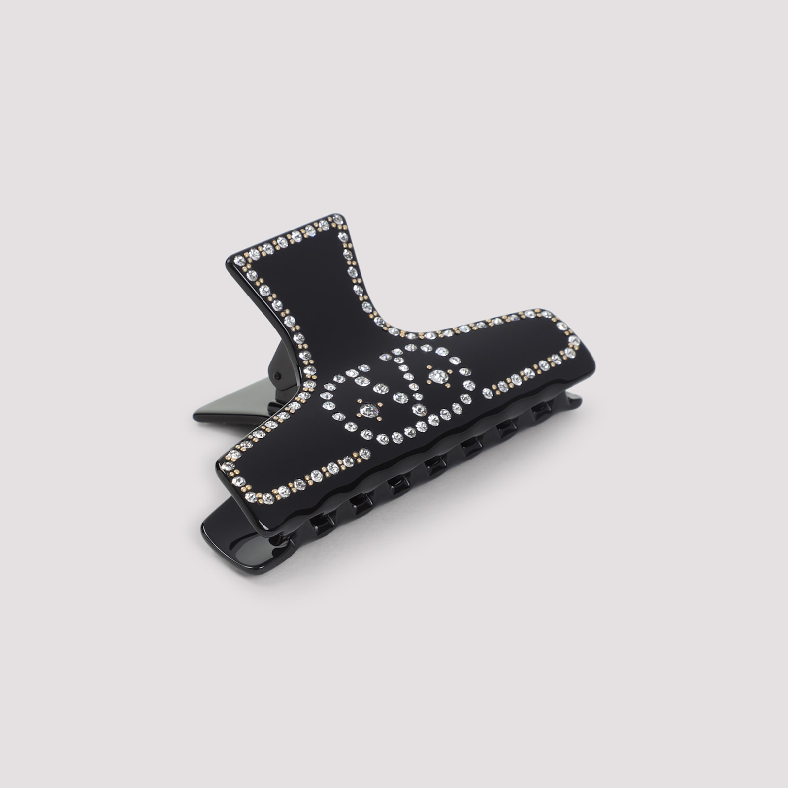 Valentino Hair Accessories Rhinestone Embellishments In Black