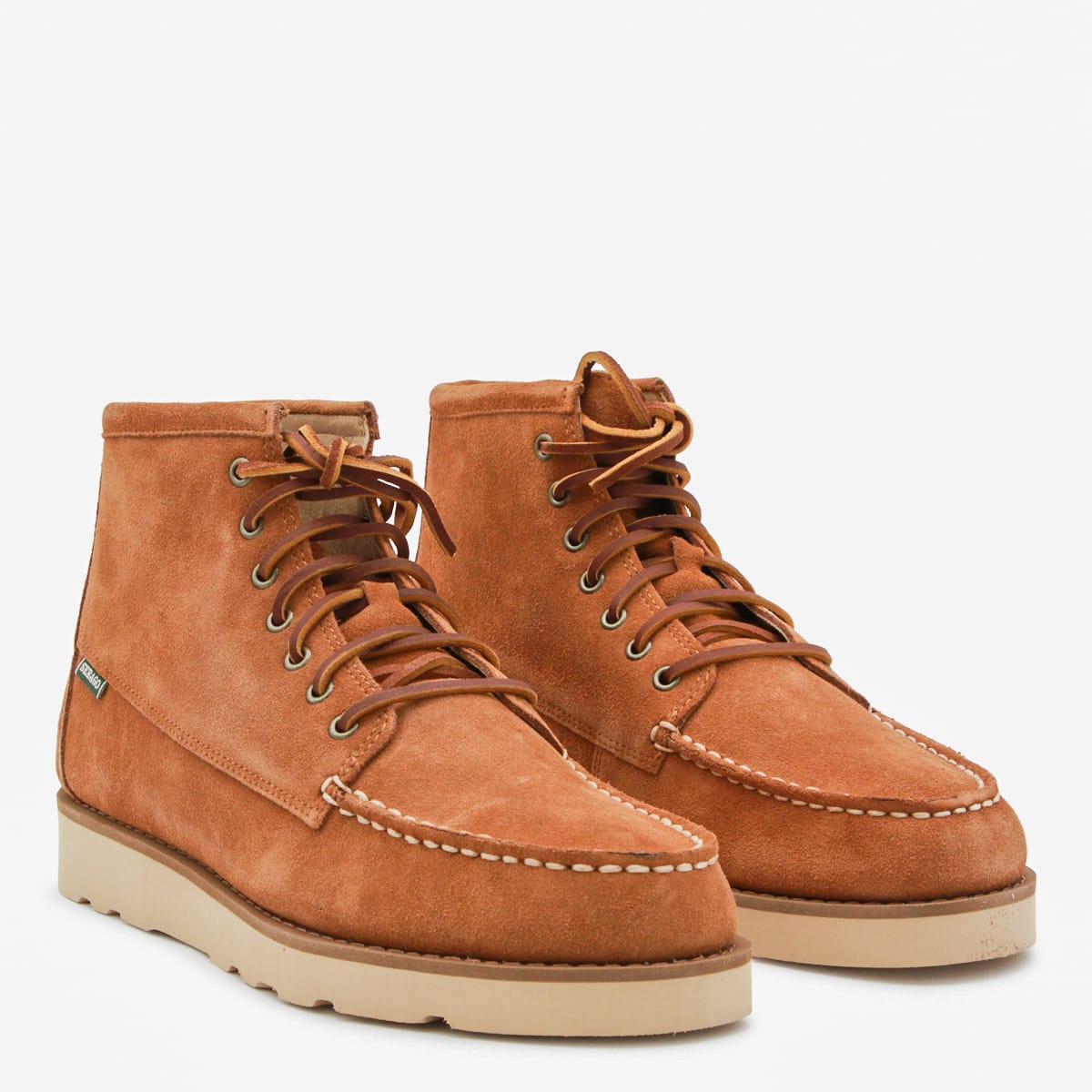 Sebago Brown Leather Tala Mid Boots In Multi