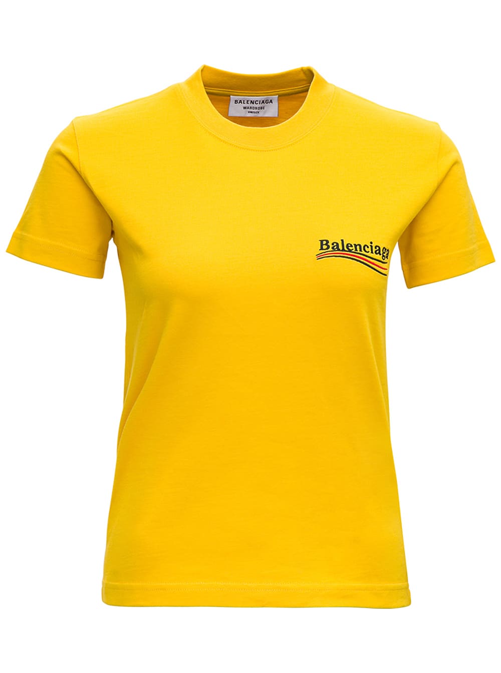 Balenciaga Political Campaign Yellow Jersey T-shirt