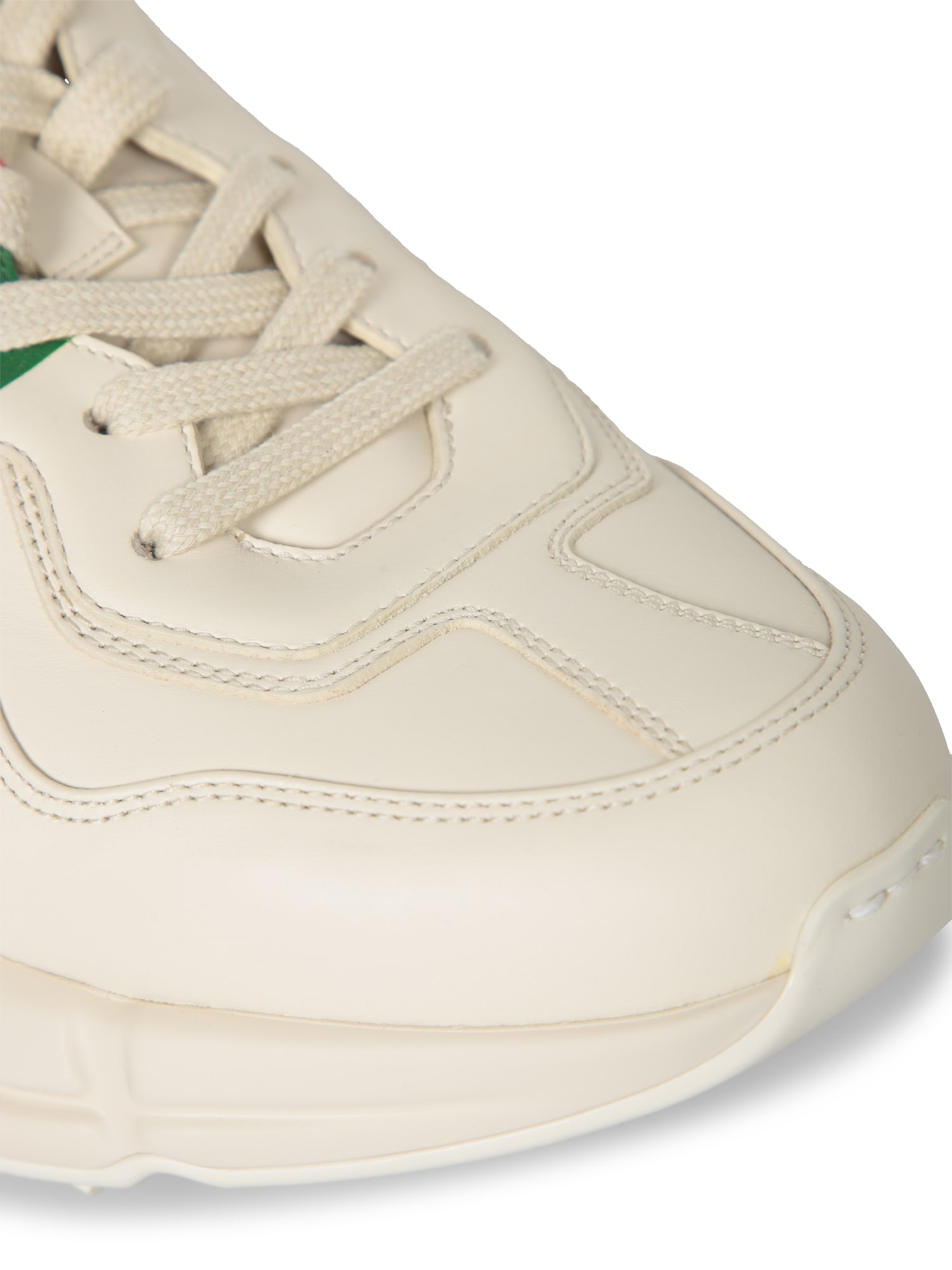 Gucci Off White Logo Sneakers In Neutral