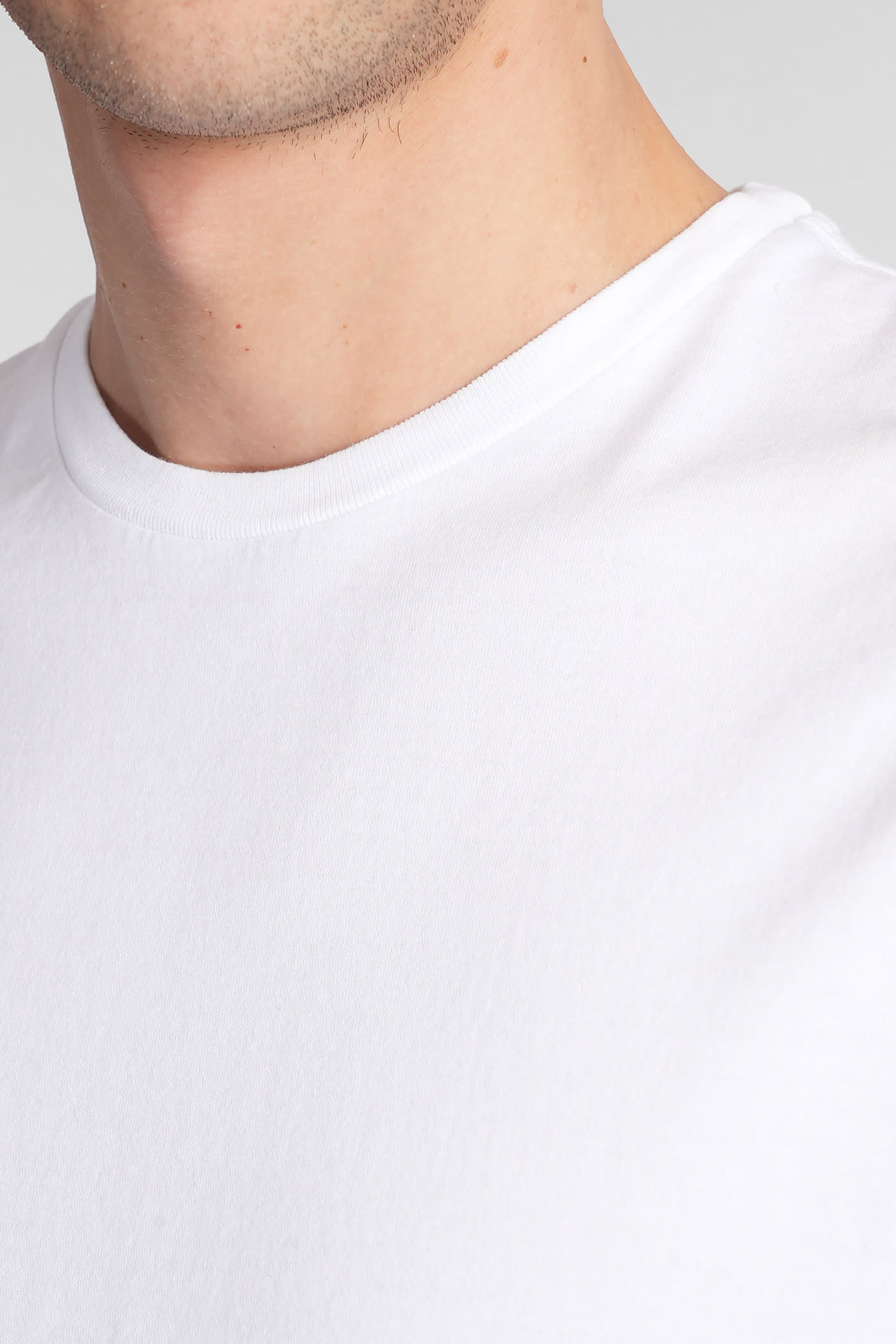 Roberto Collina Crew Neck Cotton T-shirt Clothing In White