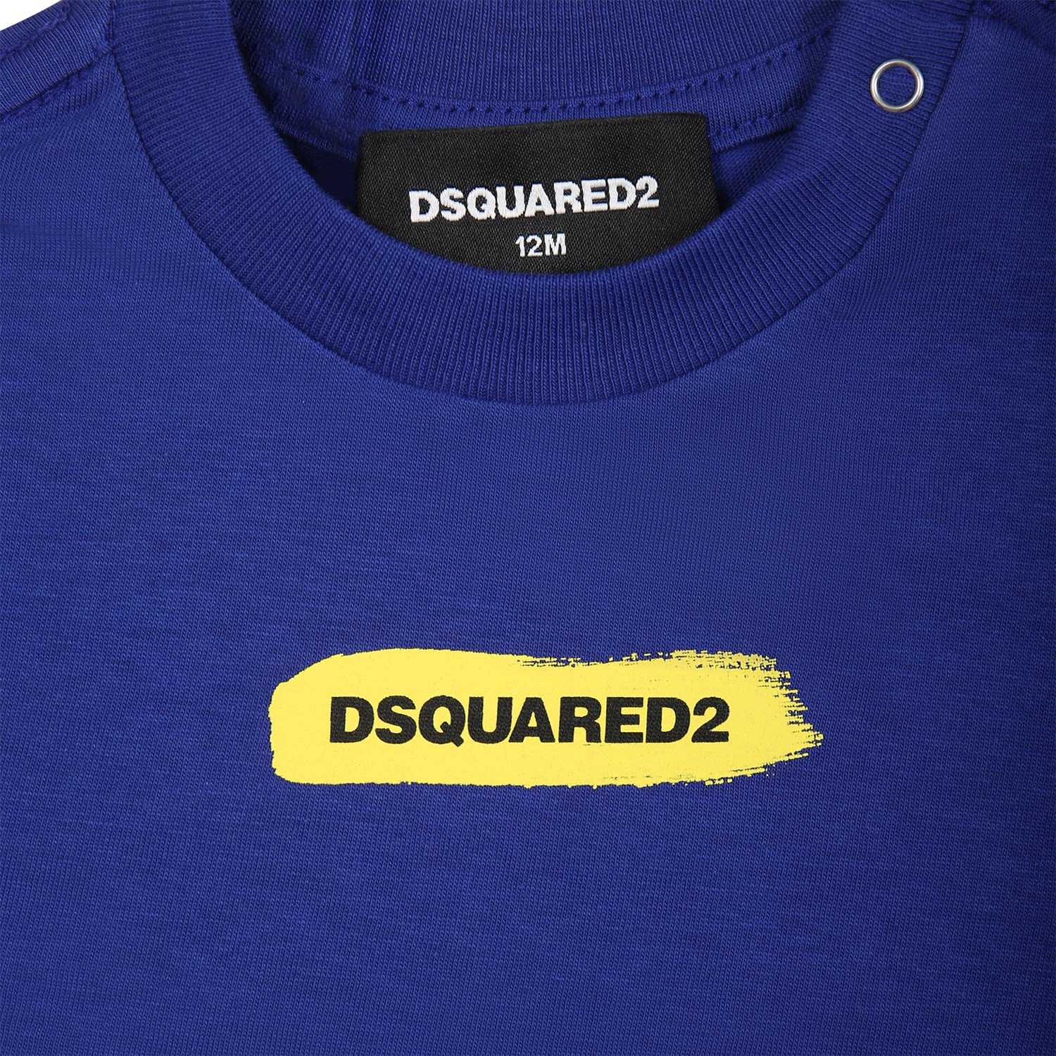 Shop Dsquared2 Light Blue T-shirt For Baby Boy With Logo
