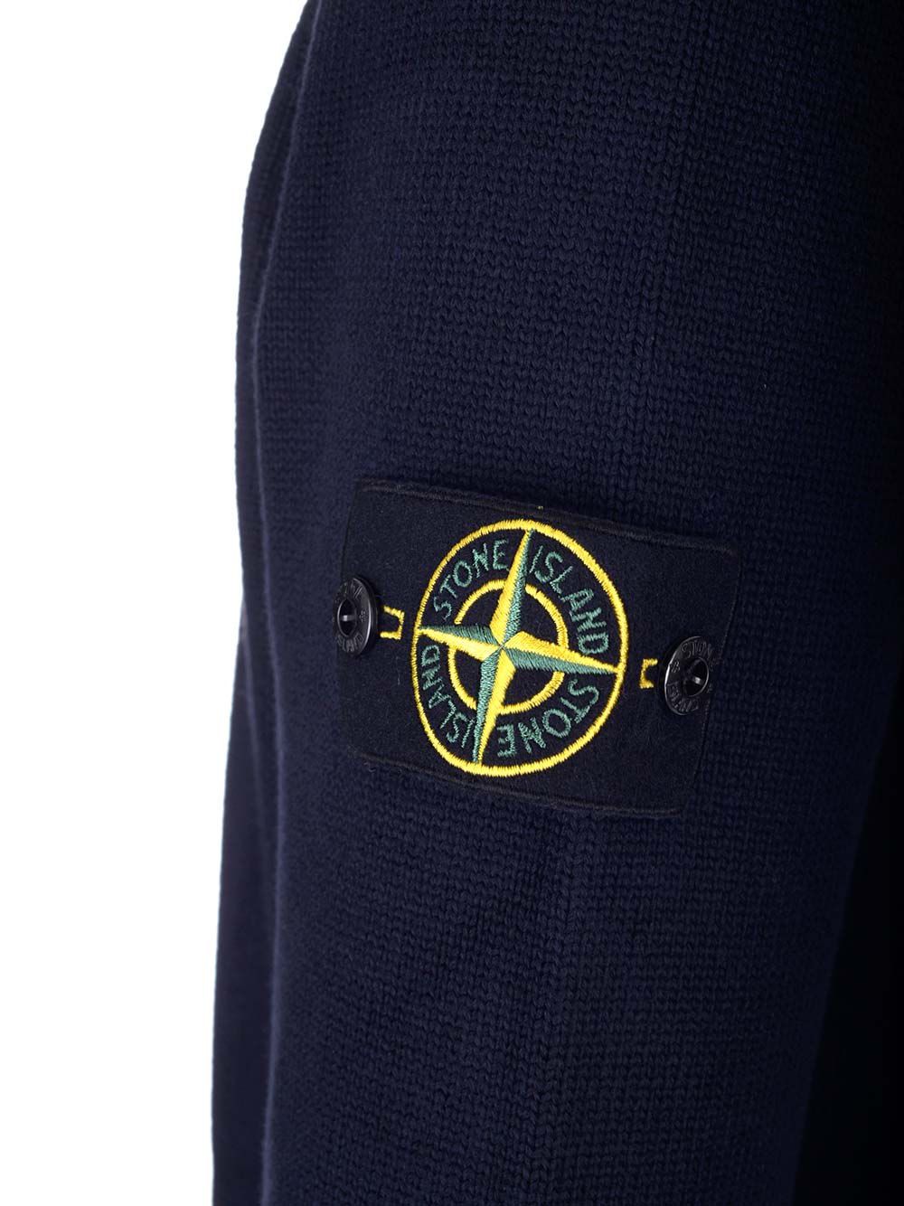 Shop Stone Island Blue Turtleneck