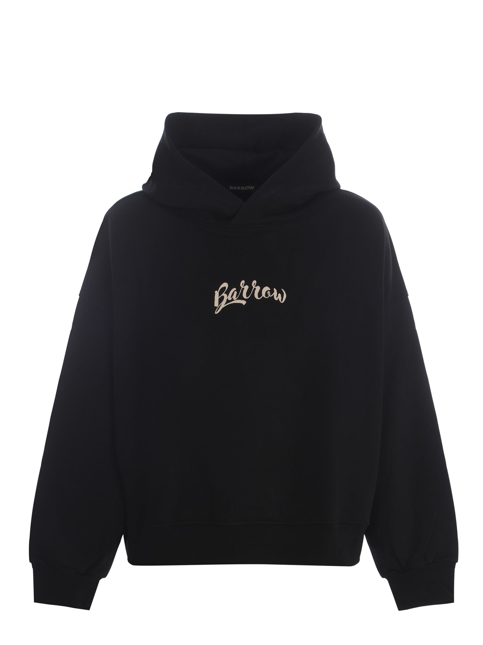 Shop Barrow Sweatshirt  Teddy Made Of Cotton In Nero