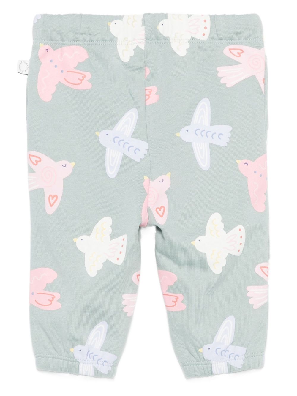 Stella Mccartney Kids Light Green Fleece Trousers In Green