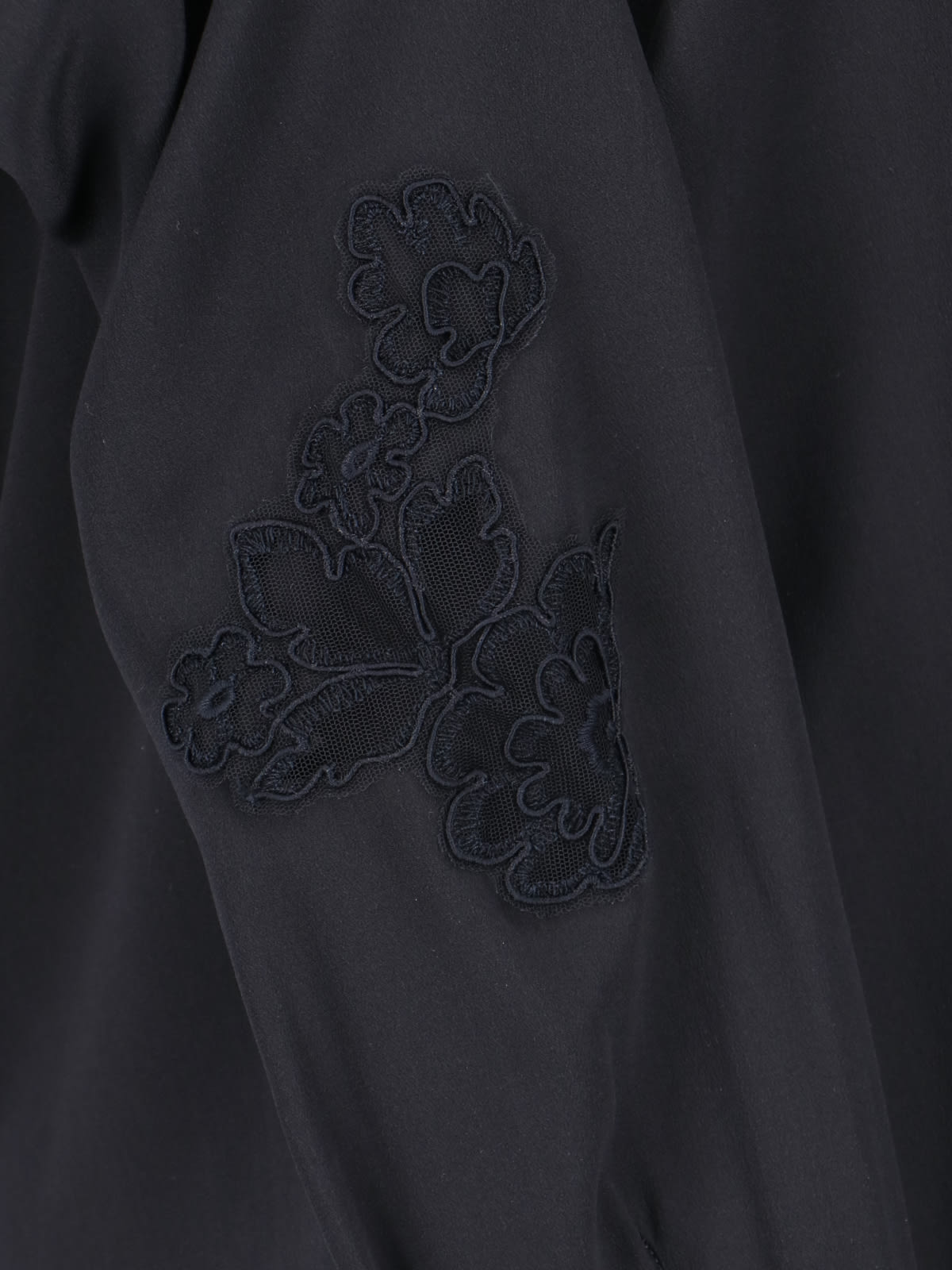 Shop Ermanno Scervino Lace Detail Shirt In Black