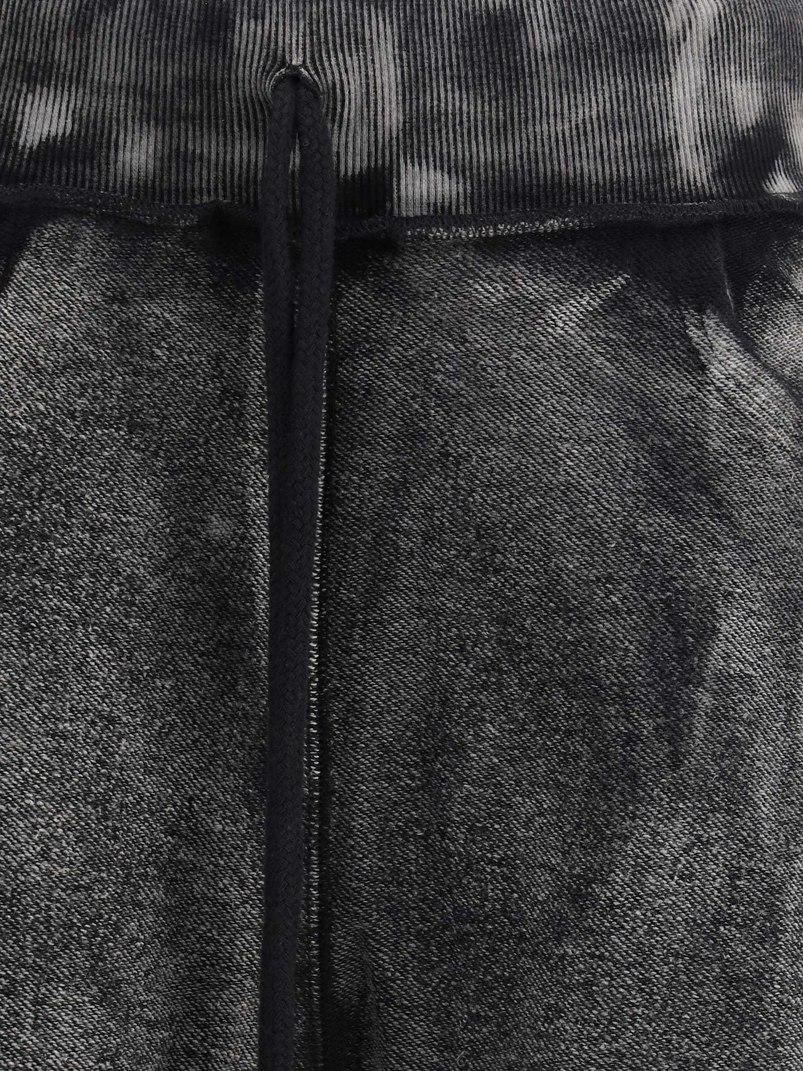 R13 Cropped Pleated Sweatpant In Black