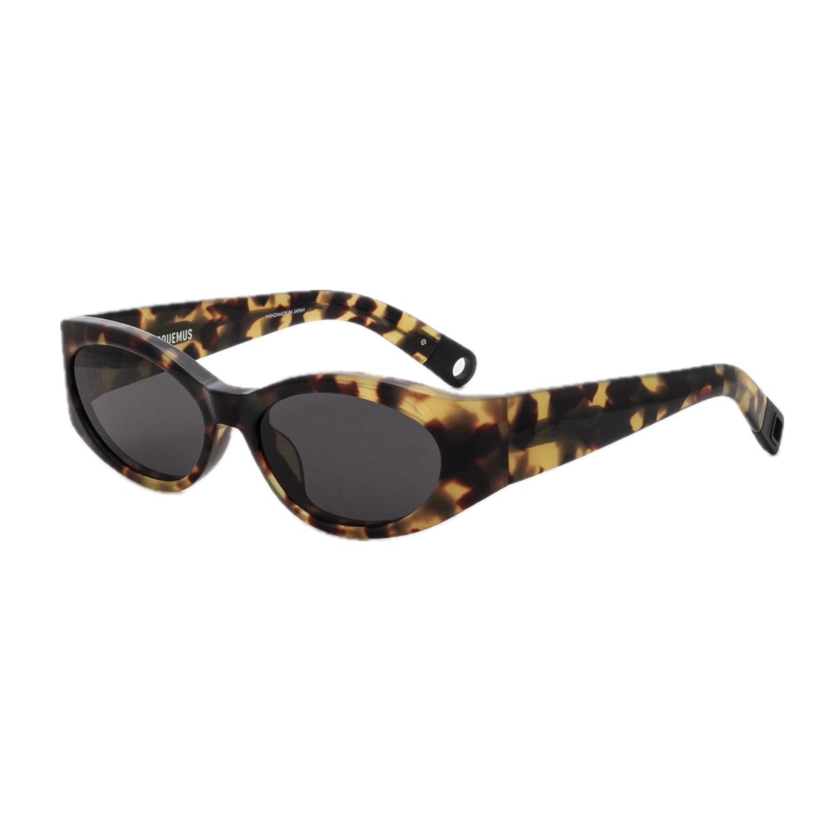 Jacquemus Les Lunettes Jac4 Ovalo Linea Les Sculptures C9 T-shell Sunglasses In Brown