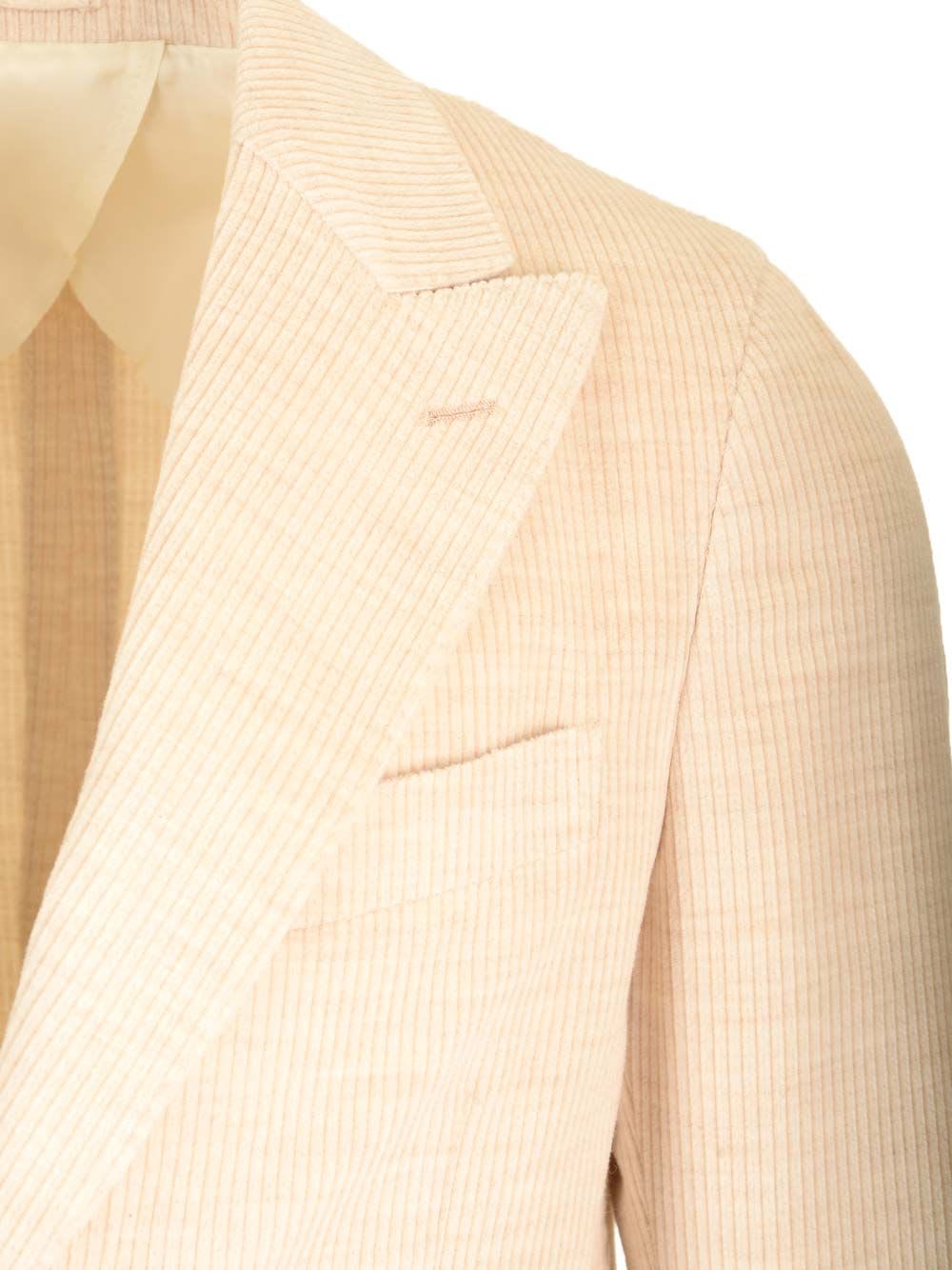 Shop Lardini Unlined Cotton And Alpaca Velvet Jacket In White