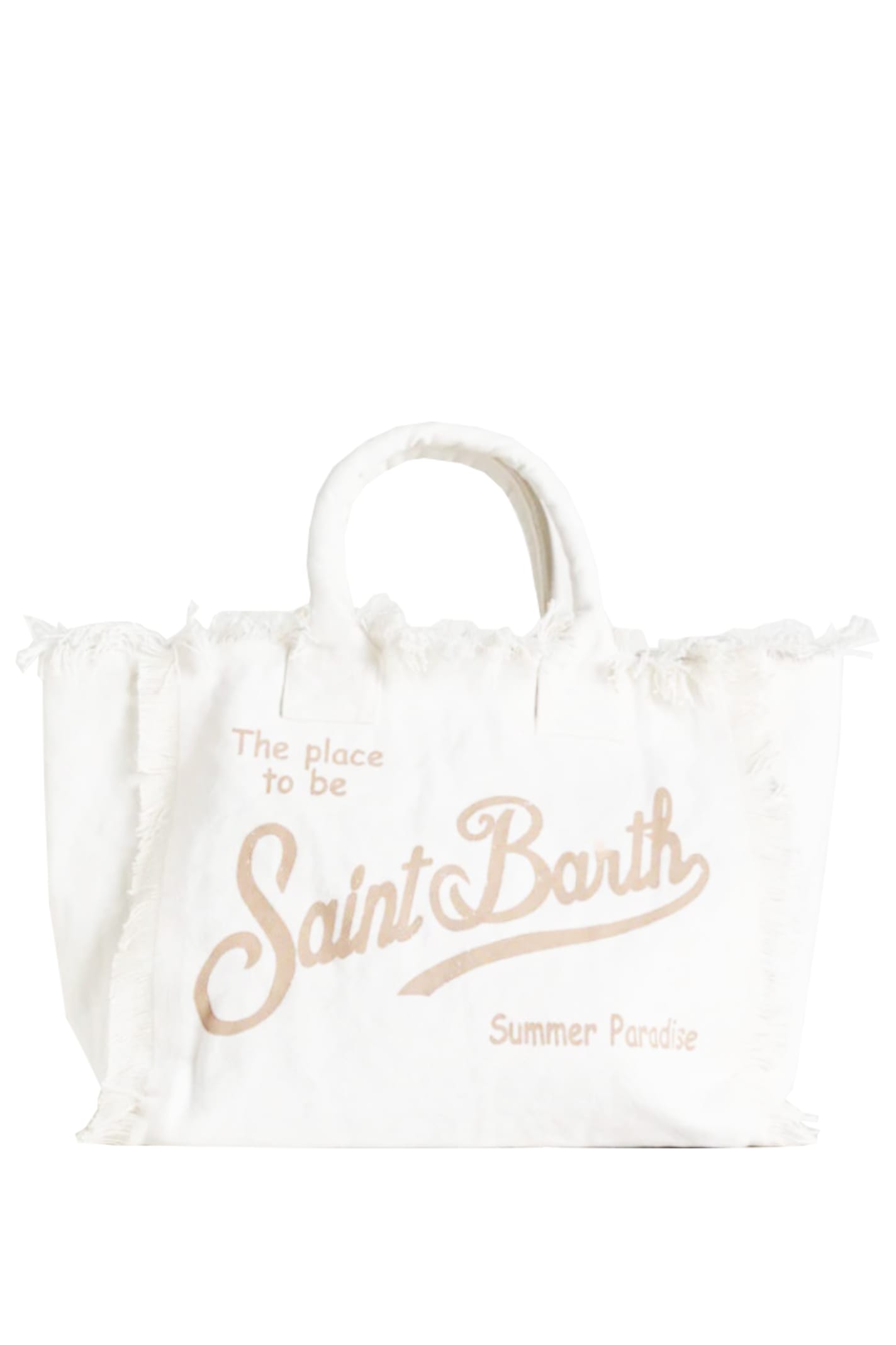 Shop Mc2 Saint Barth Vanity Shoulder Bag In White