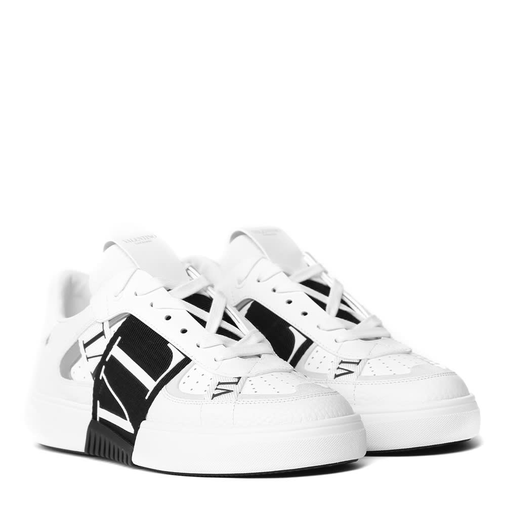Valentino Garavani Valentino Vltn Leather Slip-on Sneaker In Neutral