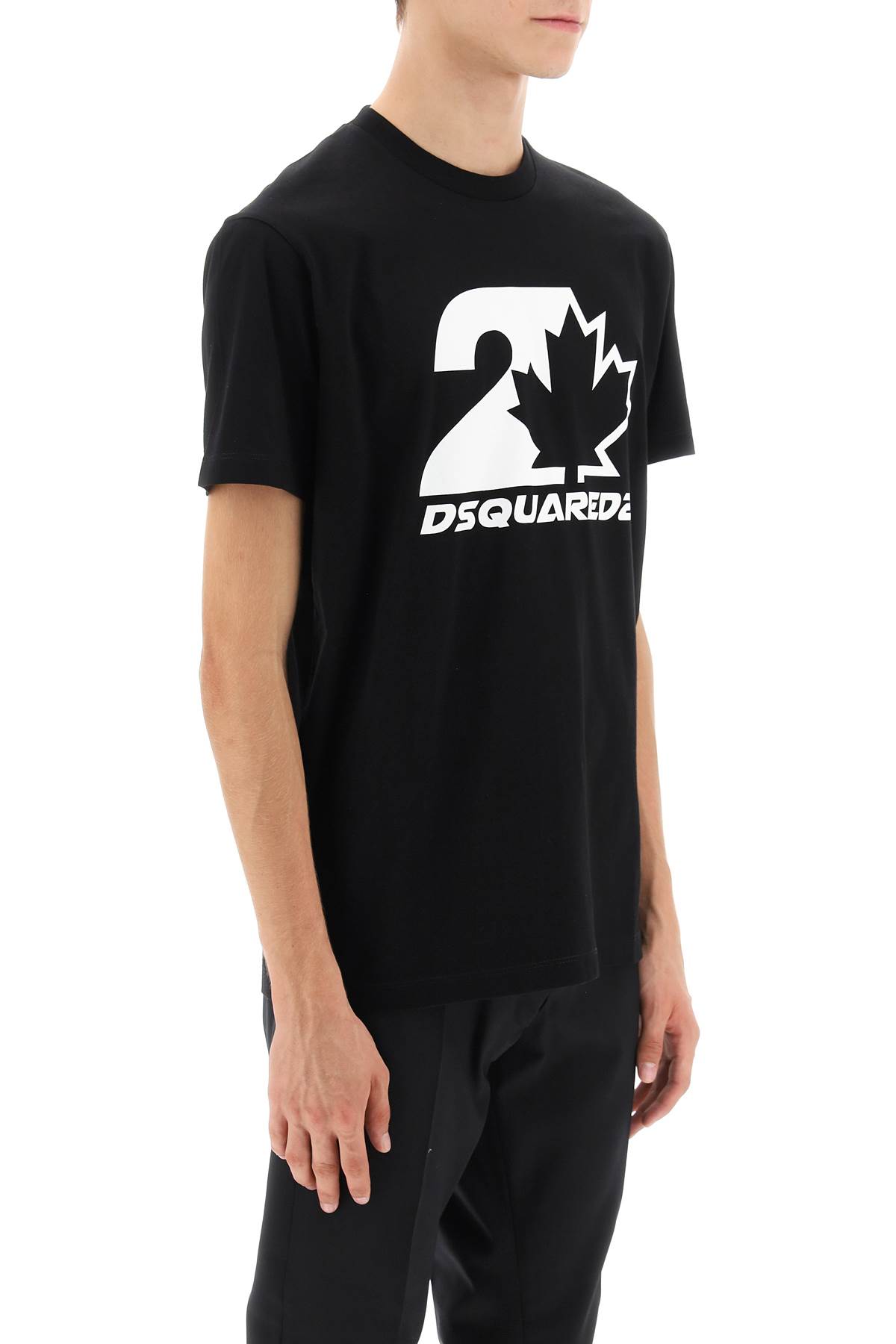 Shop Dsquared2 Cool Fit Printed T-shirt In Black (black)