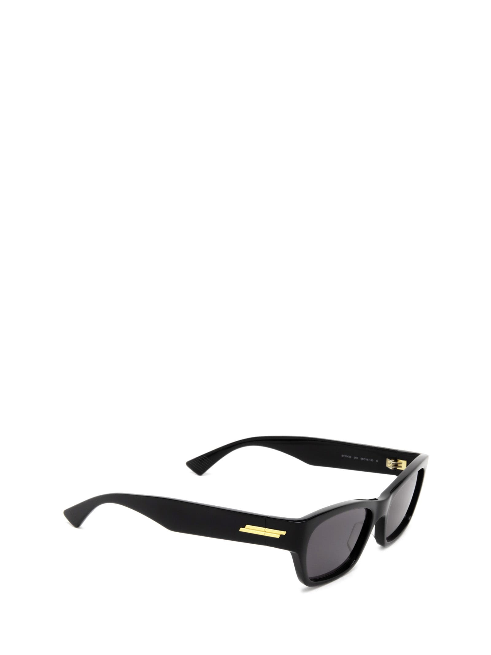 Shop Bottega Veneta Bv1143s Black Sunglasses