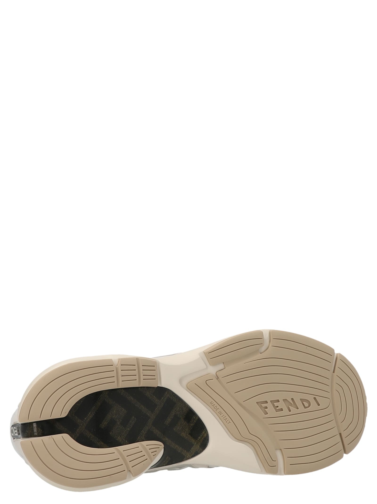 Shop Fendi Faster Running Sneakers In White