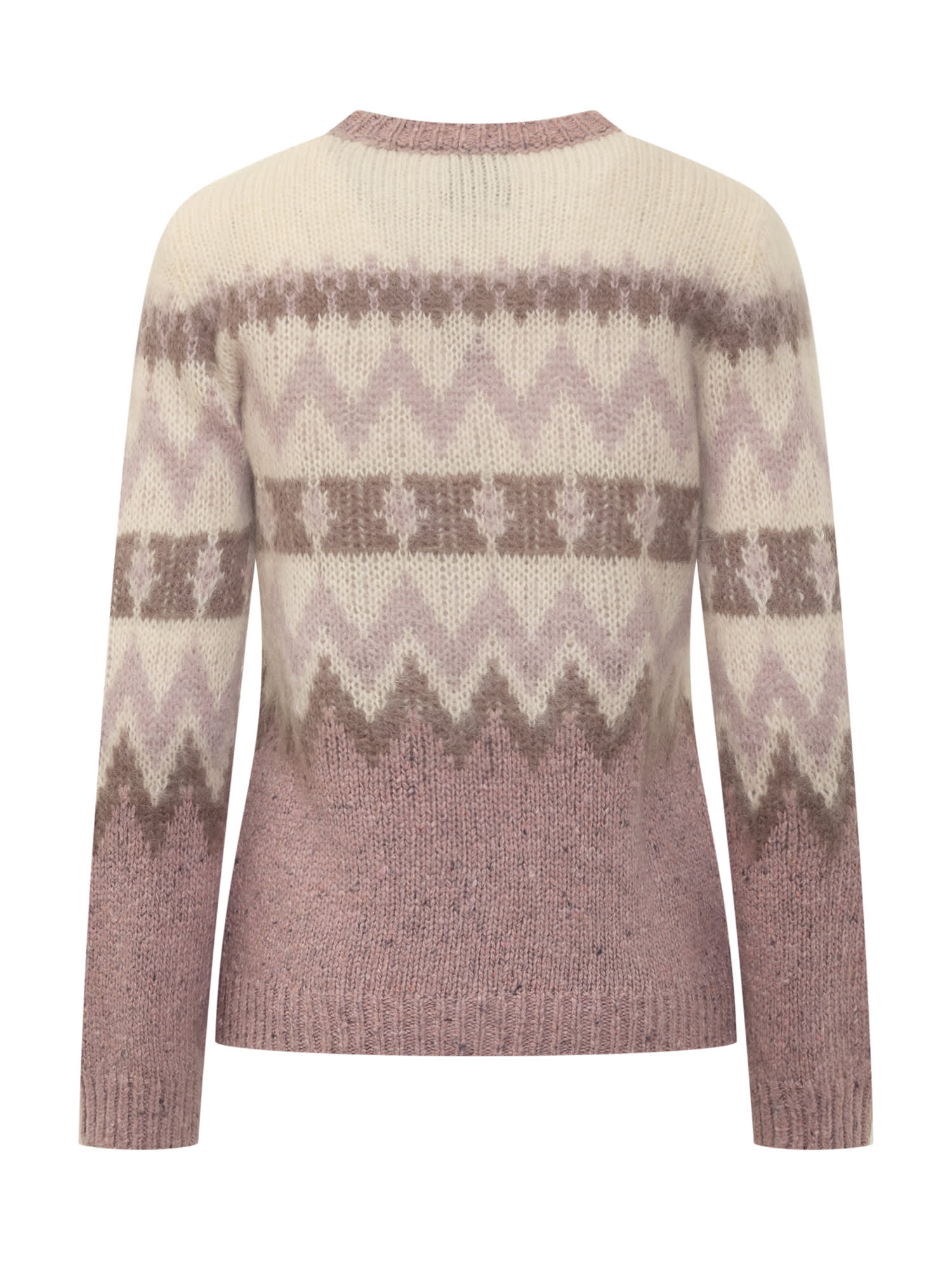 Shop Woolrich Aztec Sweater In Cognac