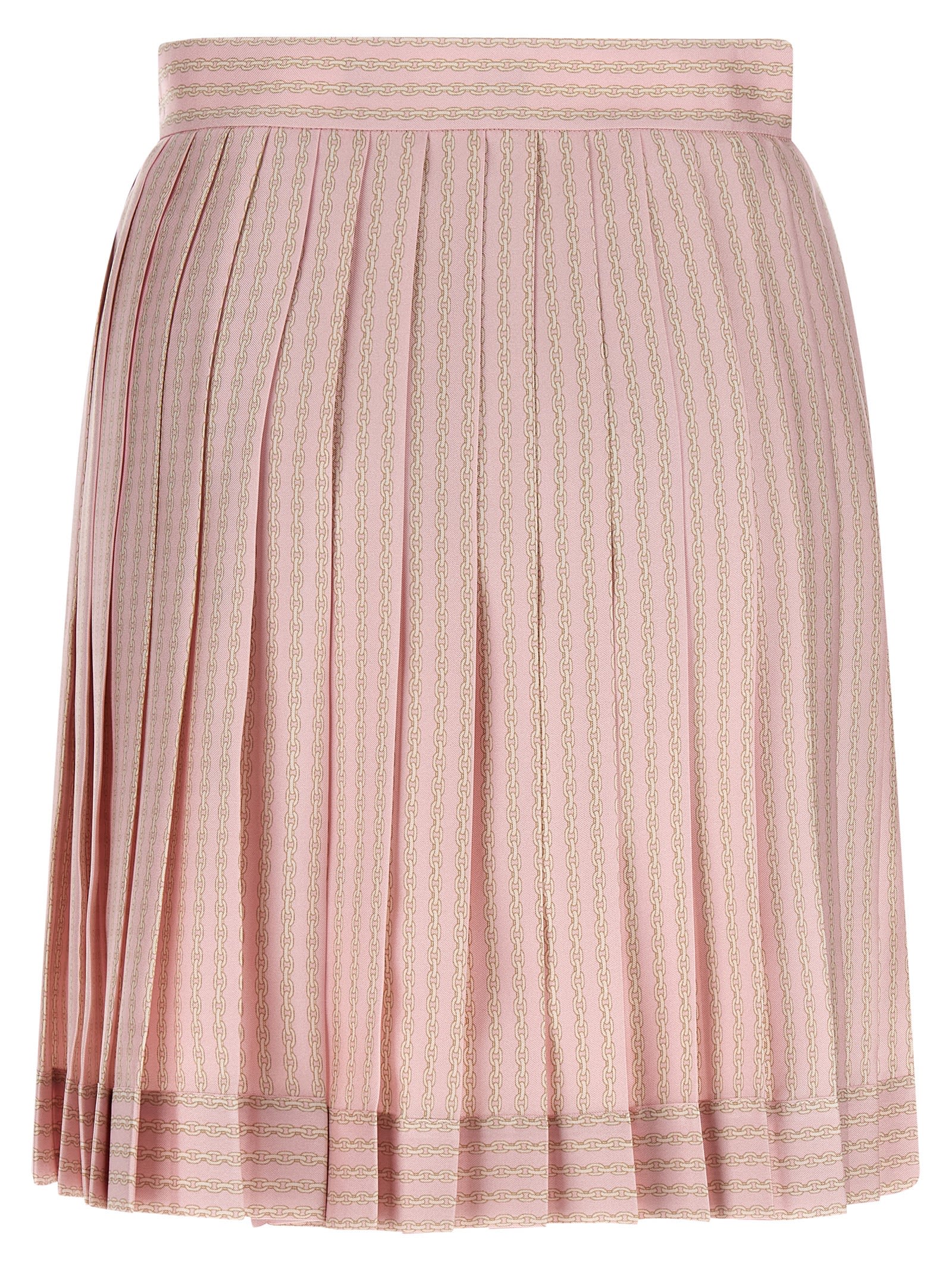 Shop Versace Treasure Skirt In Pink