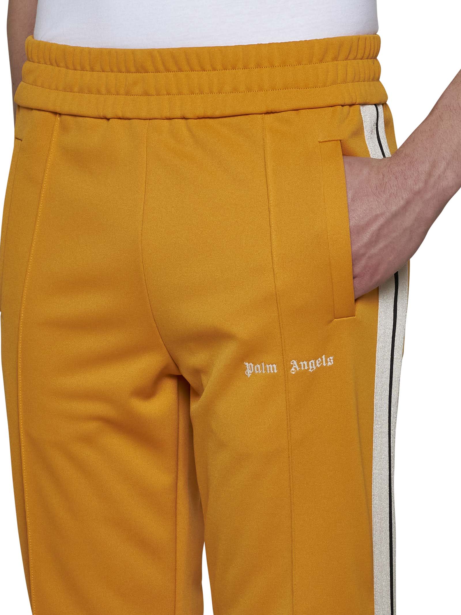 Shop Palm Angels Pants In Orange Off White