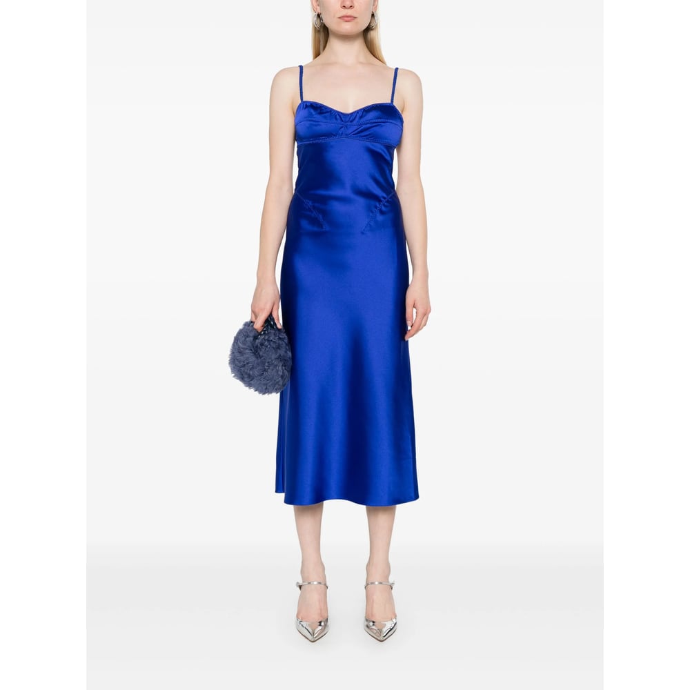 Anna October Waterlily Dress In Blue