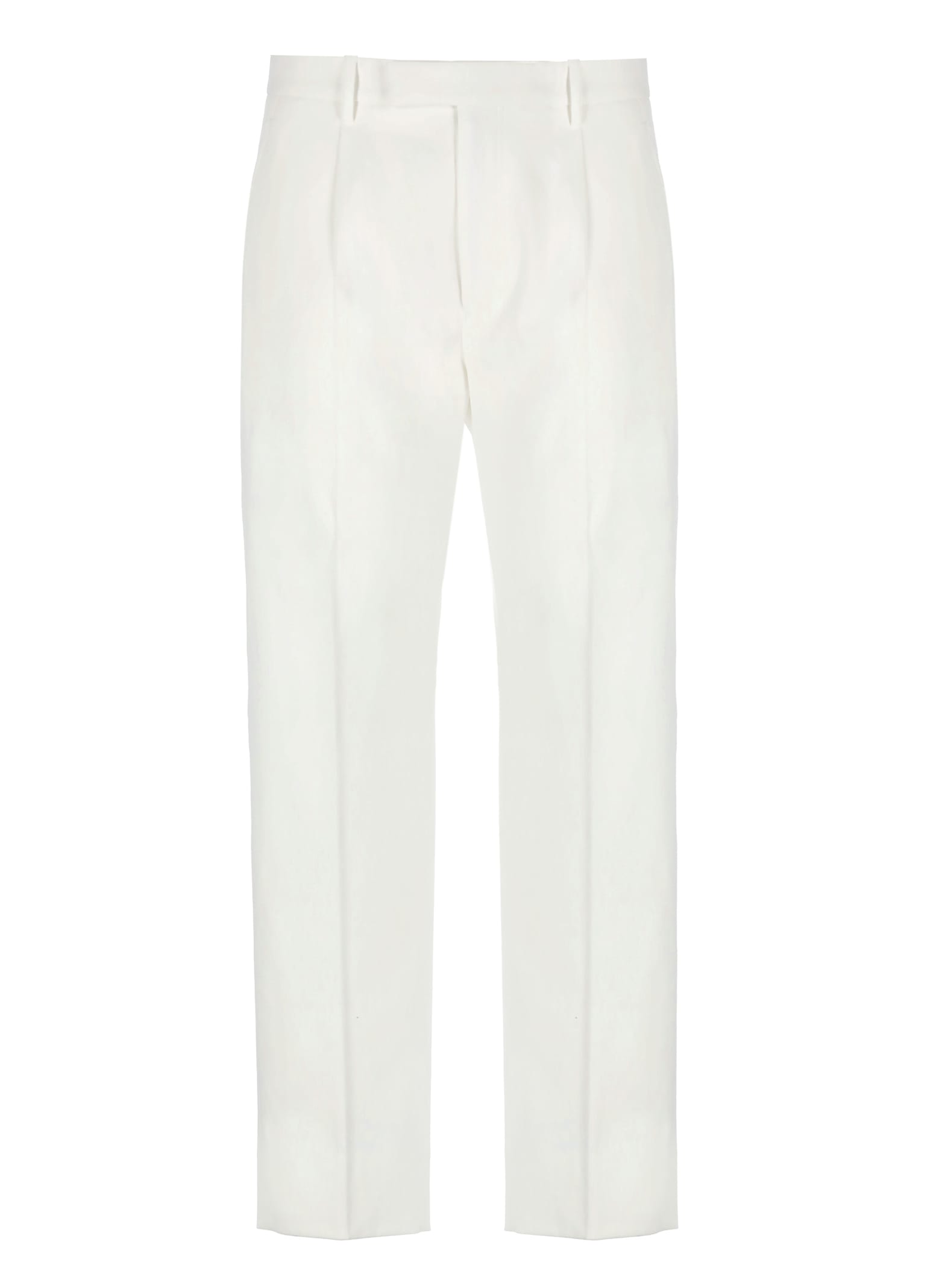 Shop Zegna Cotton Pants In White