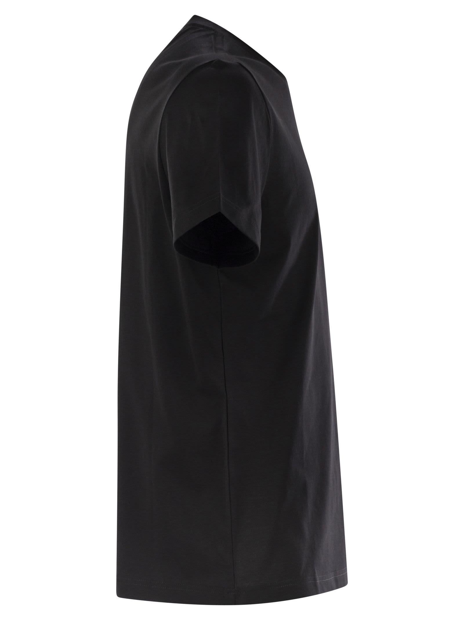 Dondup T-shirt With Logo In Black