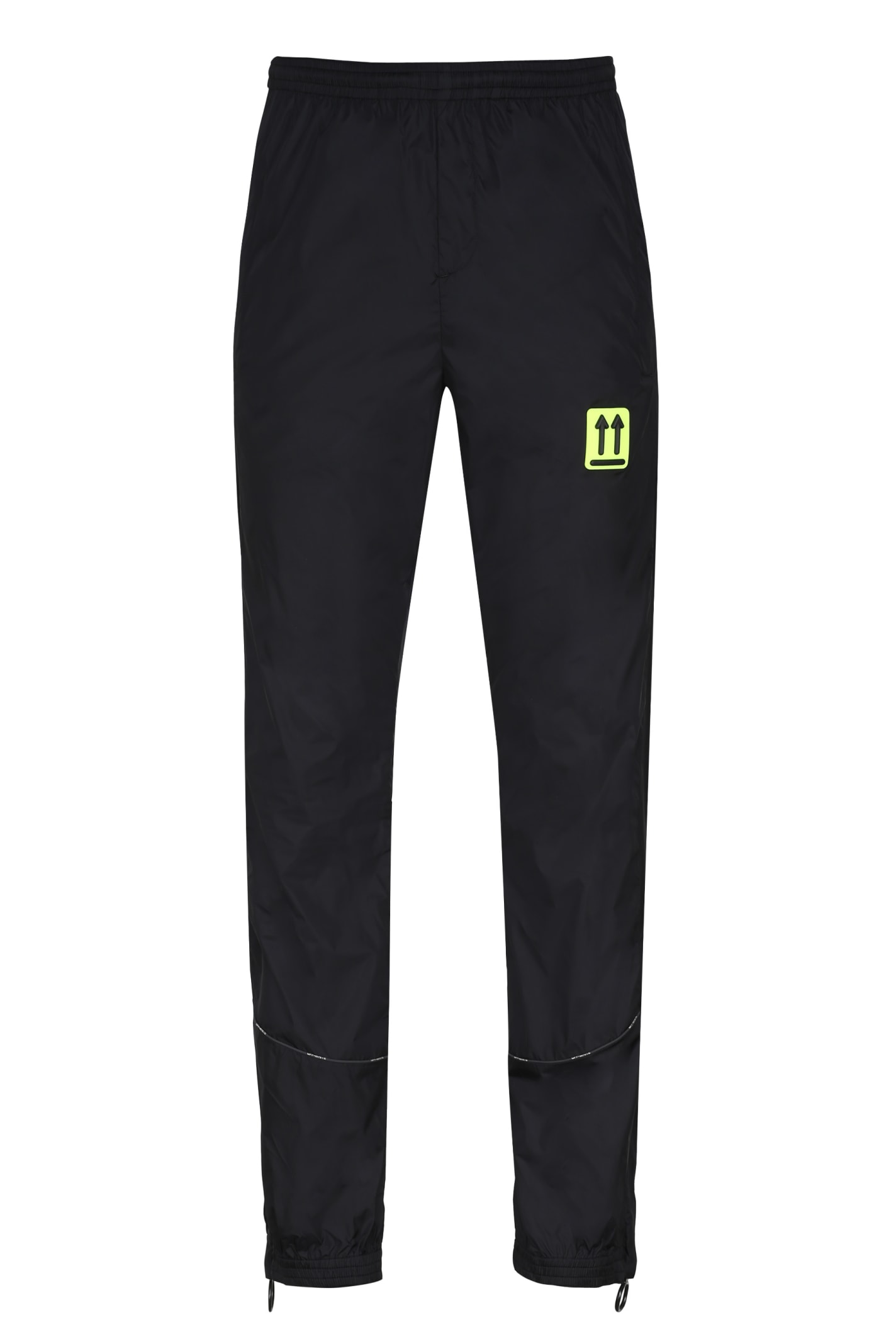 off white black track pants