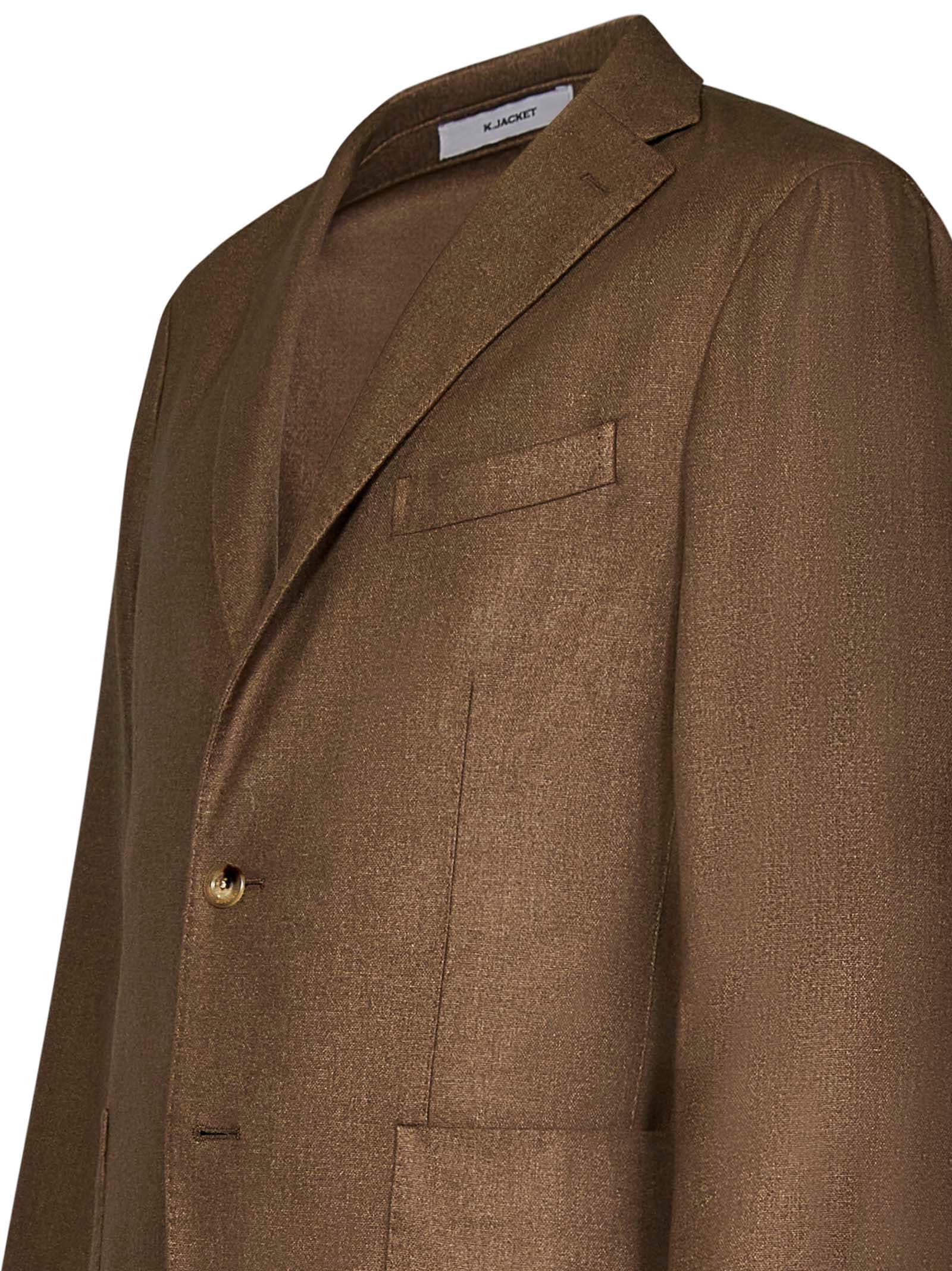 Shop Boglioli K-jacket 50 Blazer In Brown