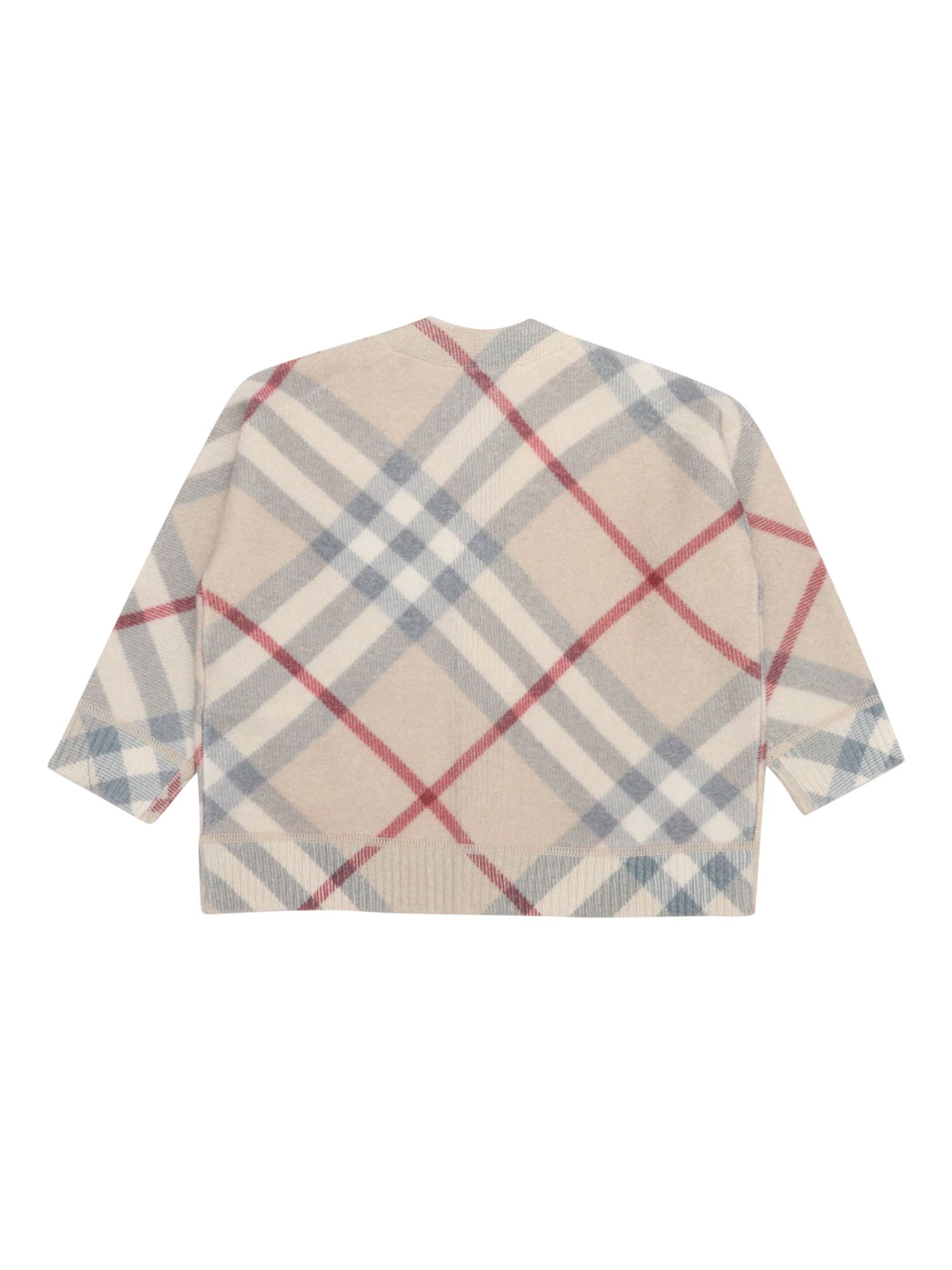 Burberry Wool Cardigan In Grey