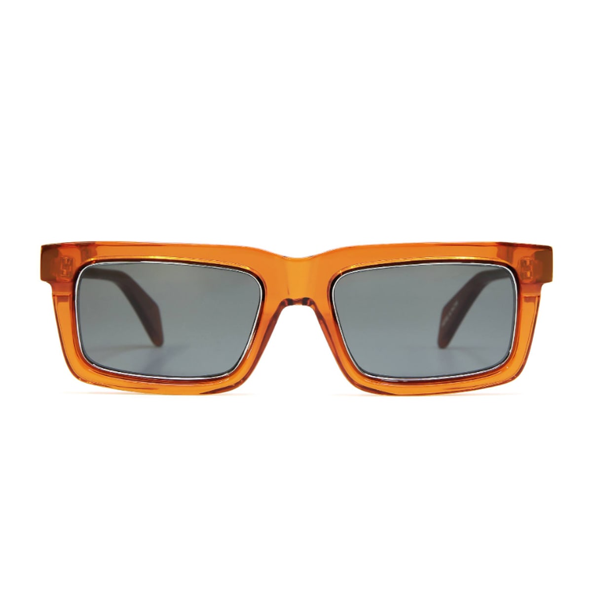 Shop Siens Creature 127 003 Orange Transparent Sunglasses In Arancione