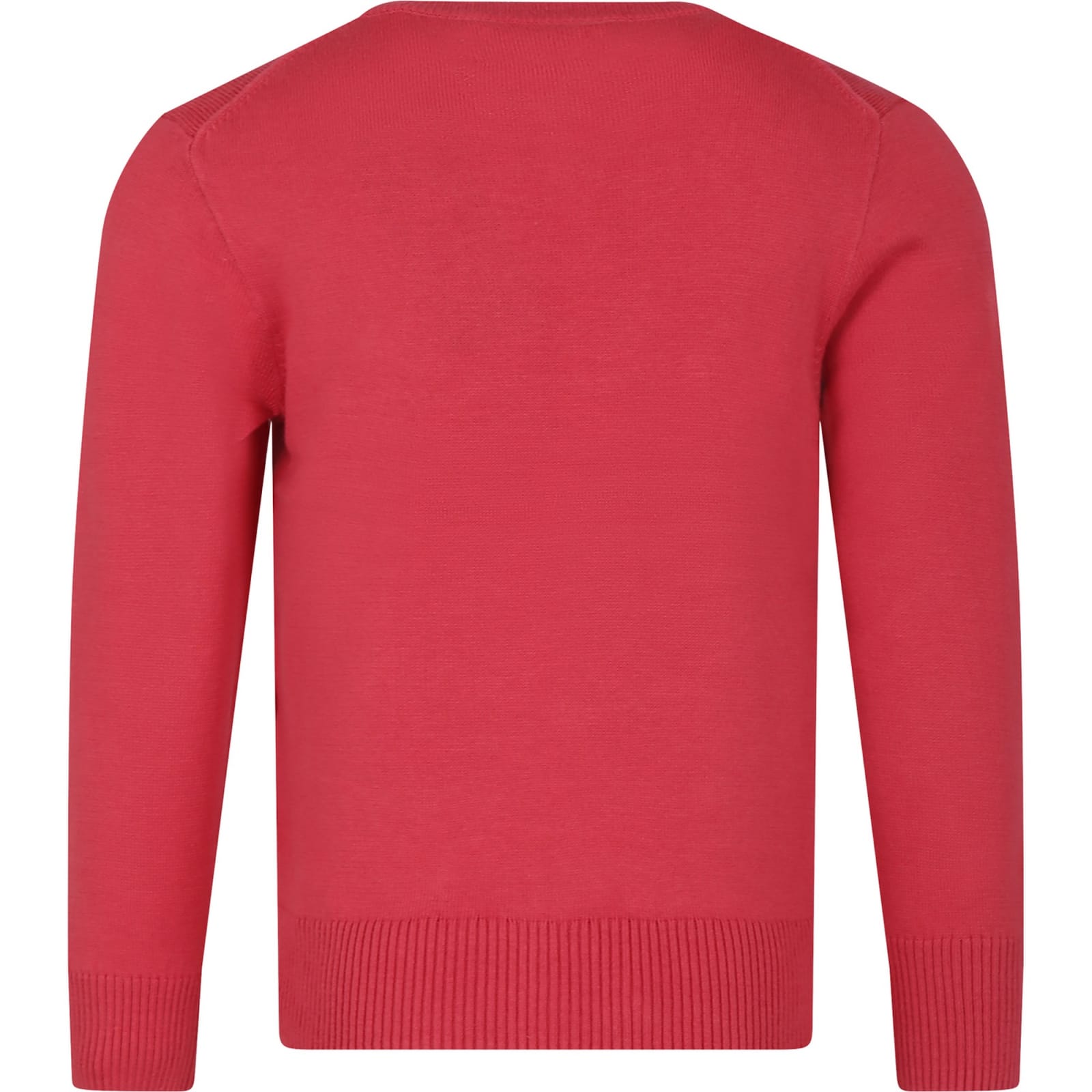 Shop Ralph Lauren Red Sweater For Boy With Embroidery