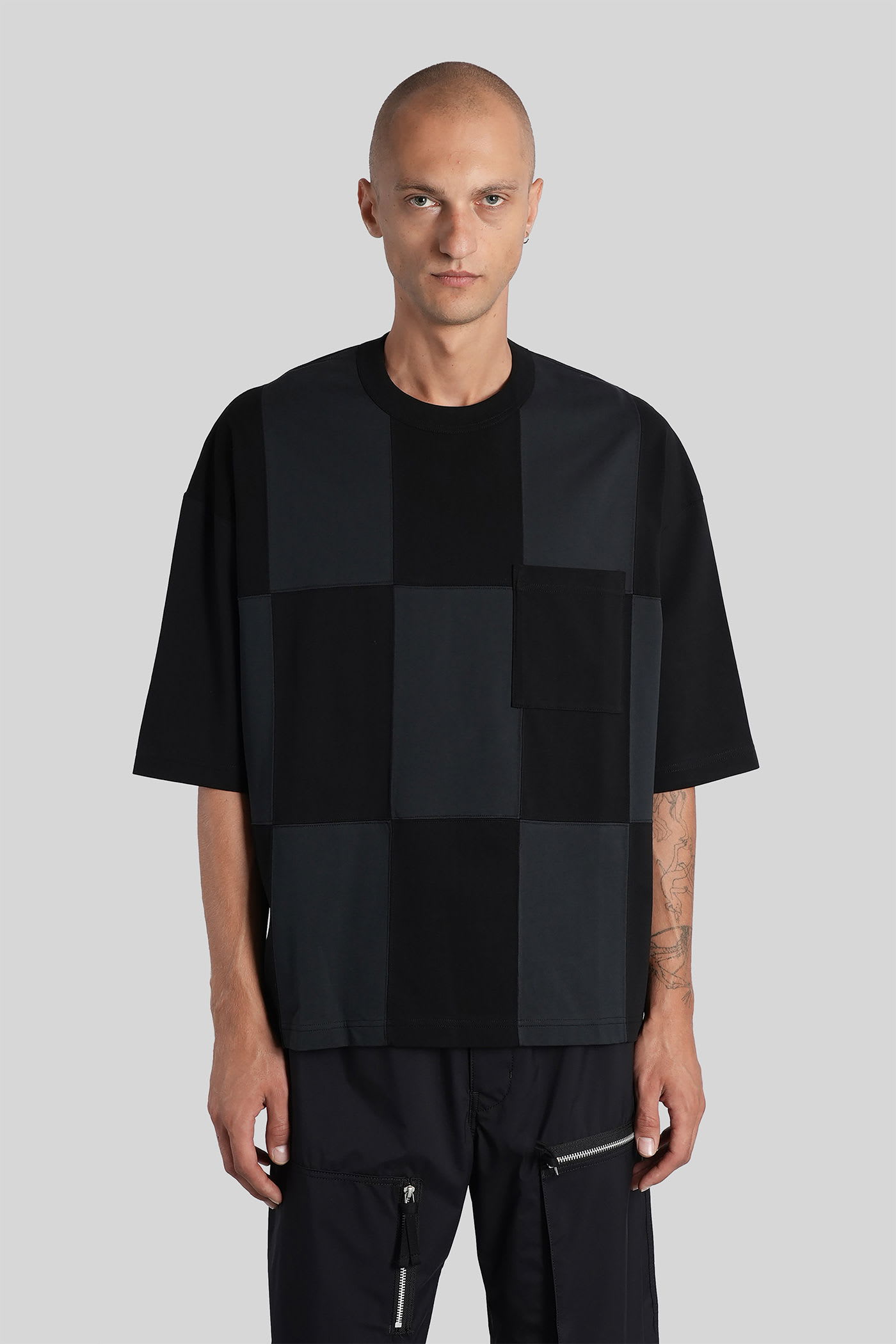 Comme Des Garçons Homme Deux T-shirt In Black Cotton In Multi
