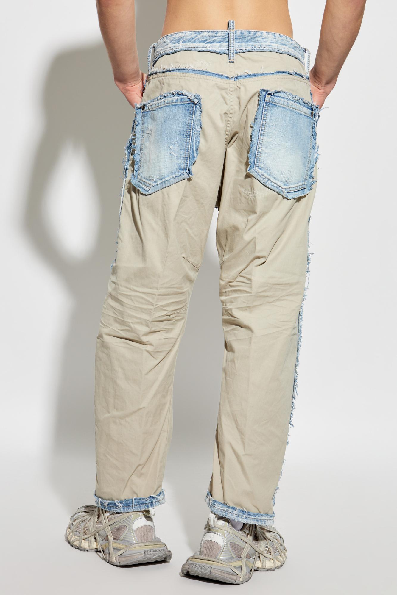 DSQUARED2 DSQUARED2 JEANS MADE OF COMBINED MATERIALS