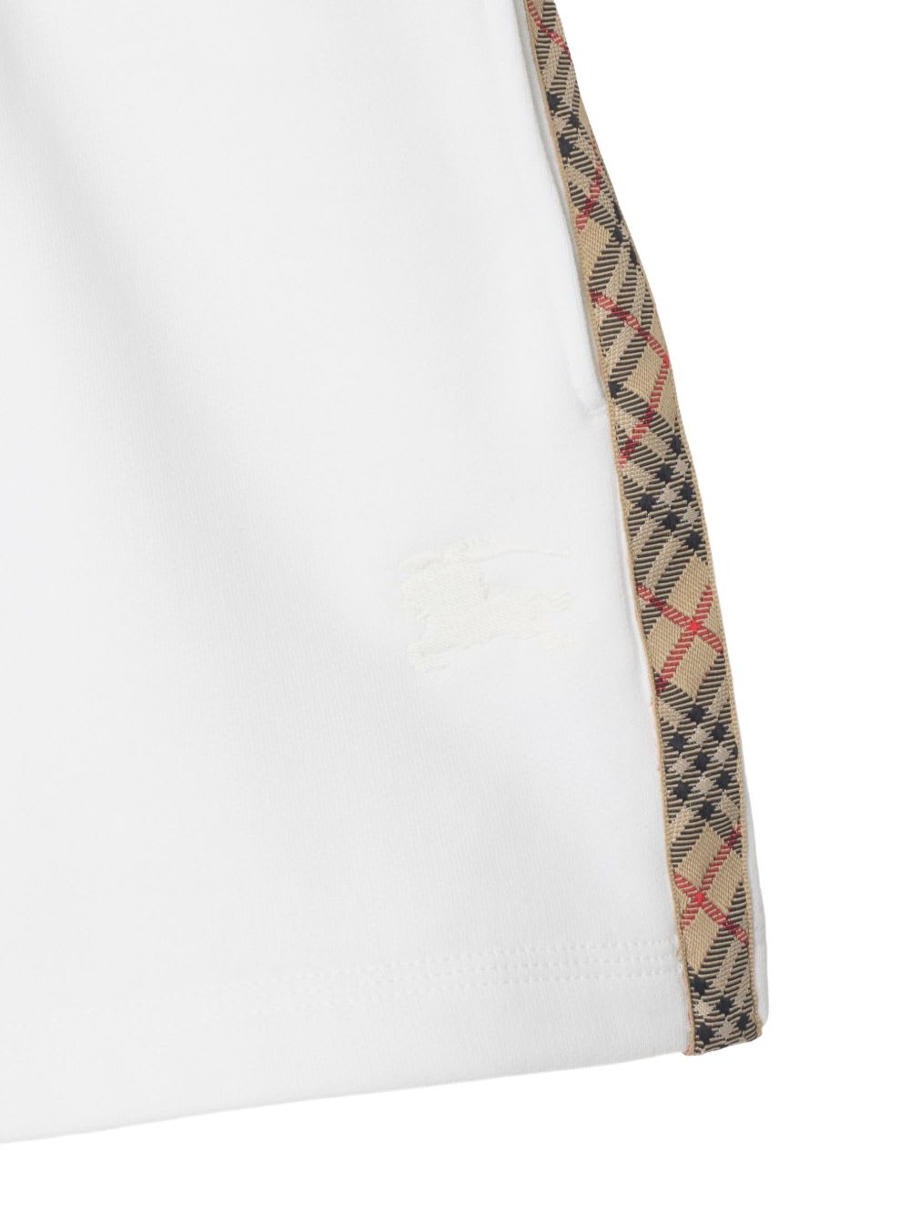 Burberry Kids Checked Shorts In White