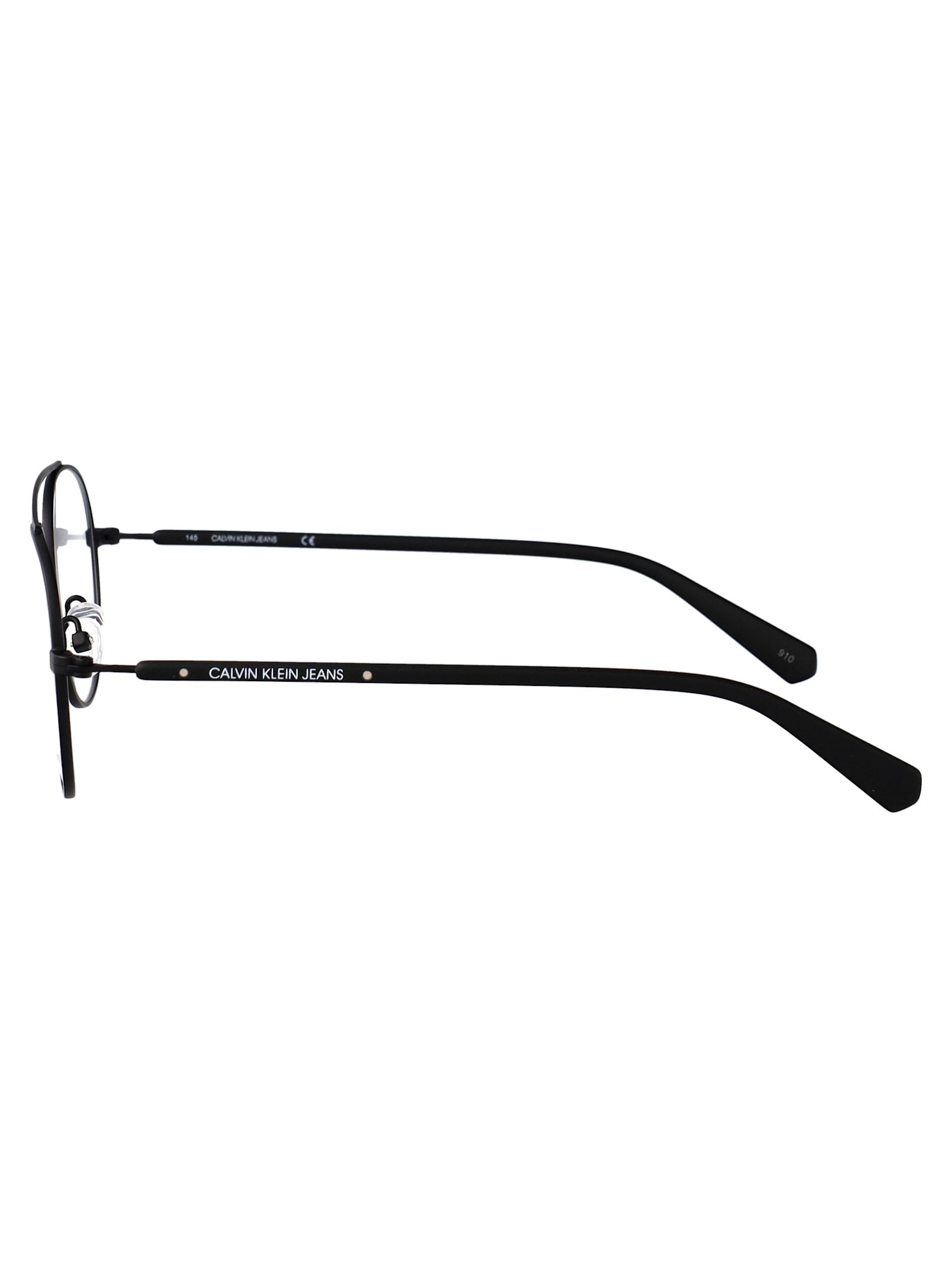 Calvin Klein Jeans Est.1978 Calvin Klein Jeans Matte Black Metal Glasses In Black