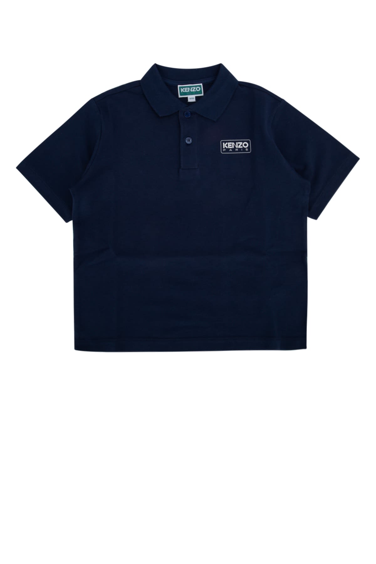 Shop Kenzo Short Sleeve Polo In Marine