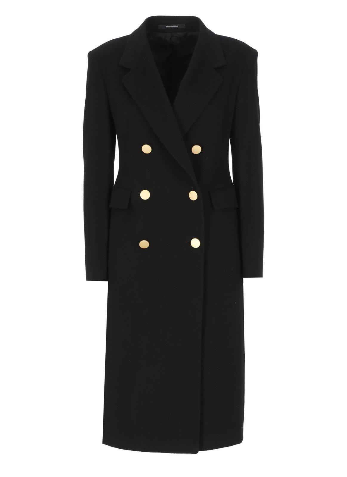 Peak-lapels Double-breasted Coat