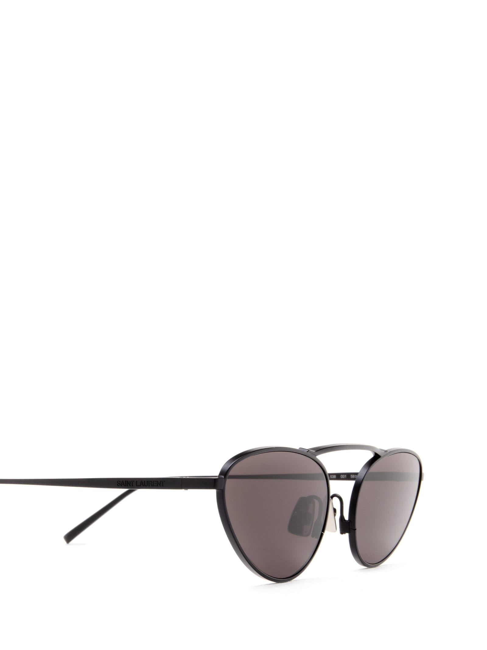 Shop Saint Laurent Sl 538 Black Sunglasses