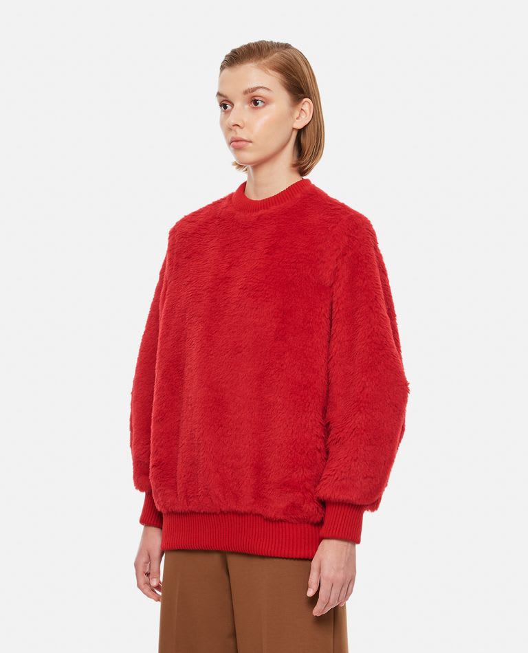 Shop Max Mara Carmine Teddy Sweater In Red