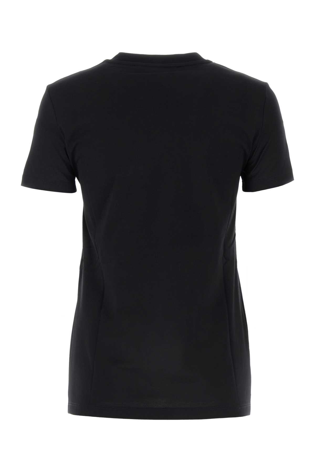 Shop Max Mara Black Cotton Papaia T-shirt In Nero