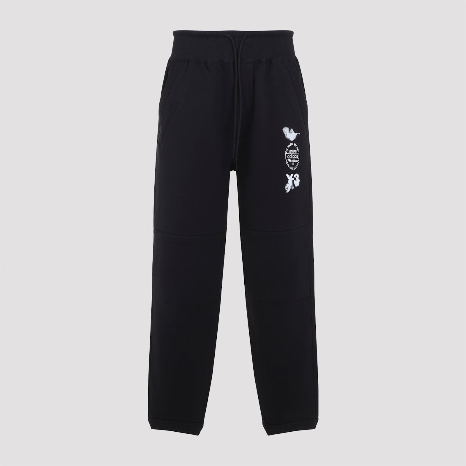 Y-3 Cuffed Track Pants Elastic Waistband In Black