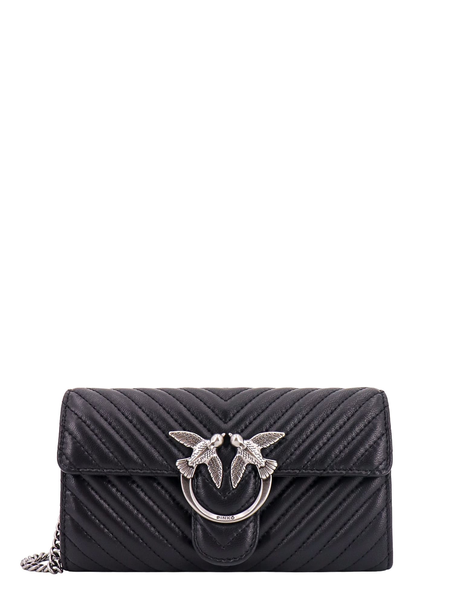 Pinko Love One Wallet In Black