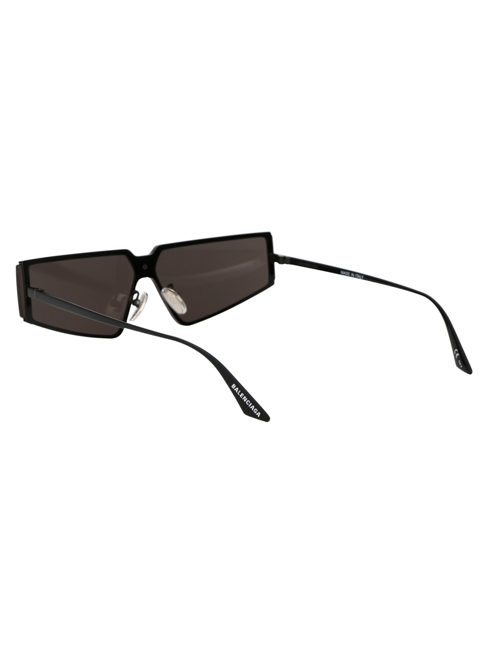 Shop Balenciaga Bb0192s Sunglasses In 001 Black Black Grey